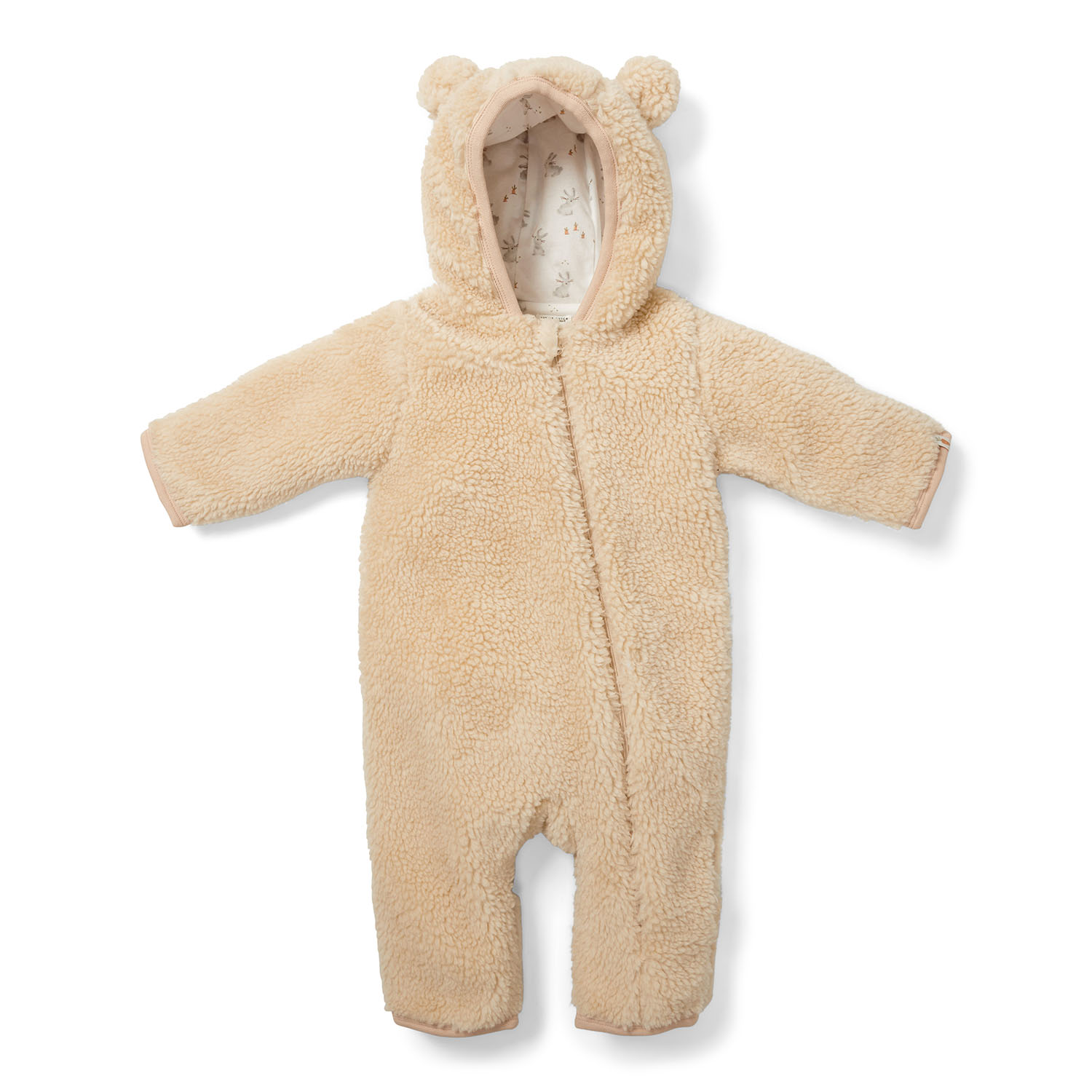 Overall / Strampler Bunny Teddyfell Winter beige (Gr. 62/68)