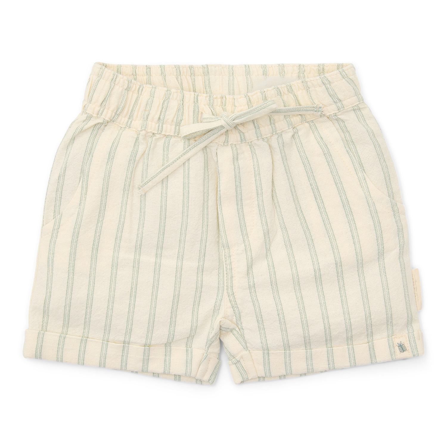 Kurze Hose / Shorts Musselin Forest Green Stripe - Forest Friends beige / grün (Gr. 74) Kurze Hose / Shorts Musselin Forest Green Stripe - Forest Friends beige / grün (Gr. 74)