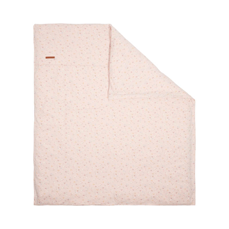 Kinderwagen Kissenbezug Little pink Flowers / kleine Pinke Blumen (80x80 cm)