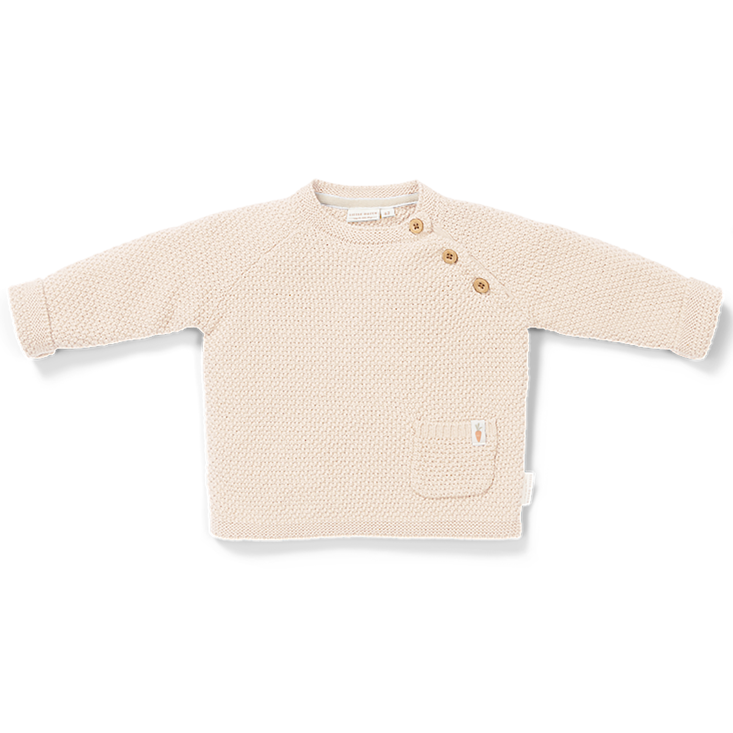 Long Sleeve Shirt / Pullover gestrickt - Newborn Naturals sand (Gr. 74)