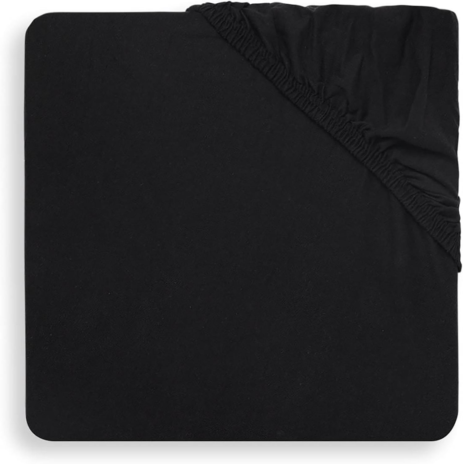 Spannbettlaken für Wiege Jersey schwarz (40x80 cm)