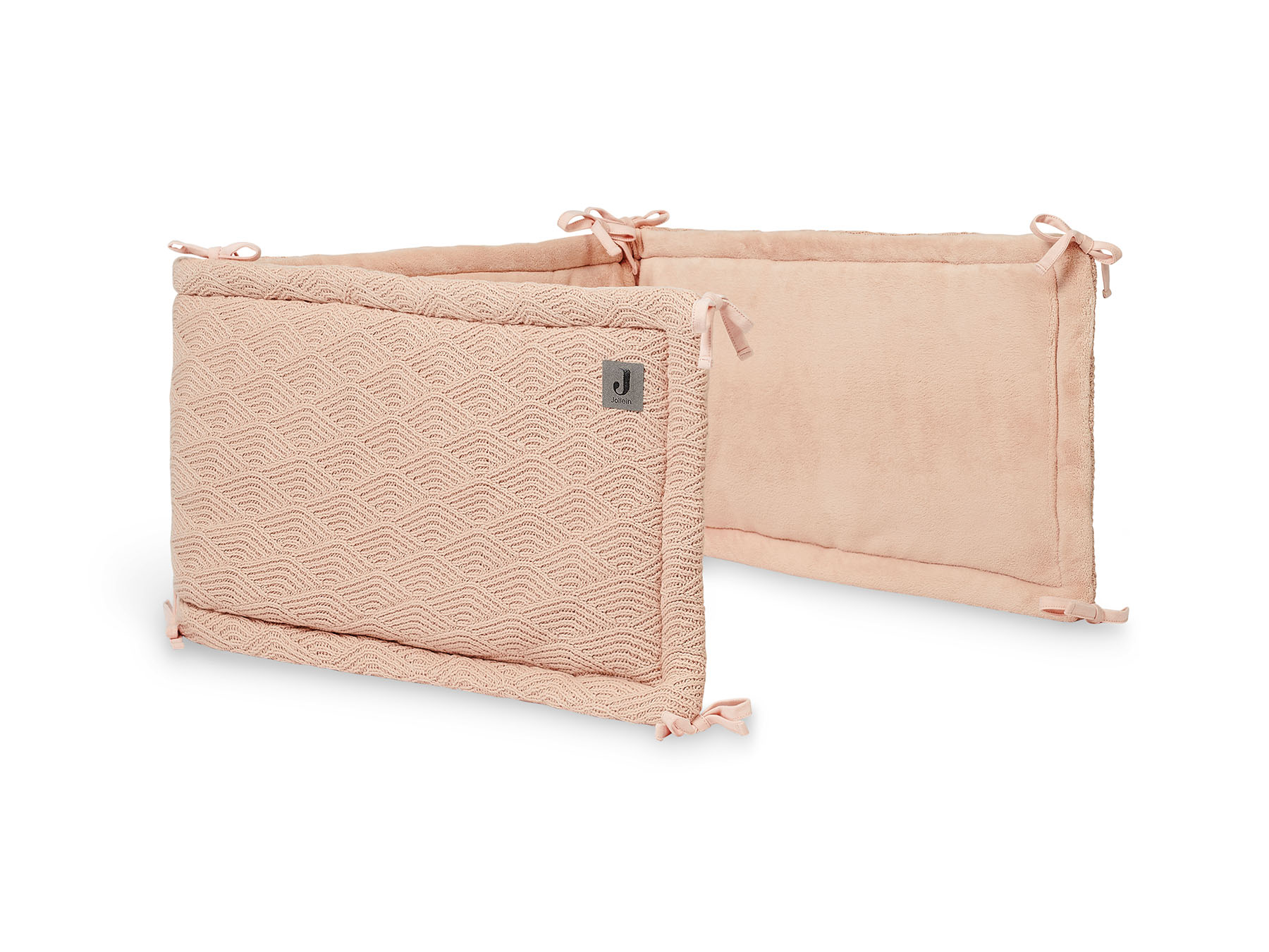 Bettnestchen Strick River Knit pale pink (Gr. 35x180 cm)