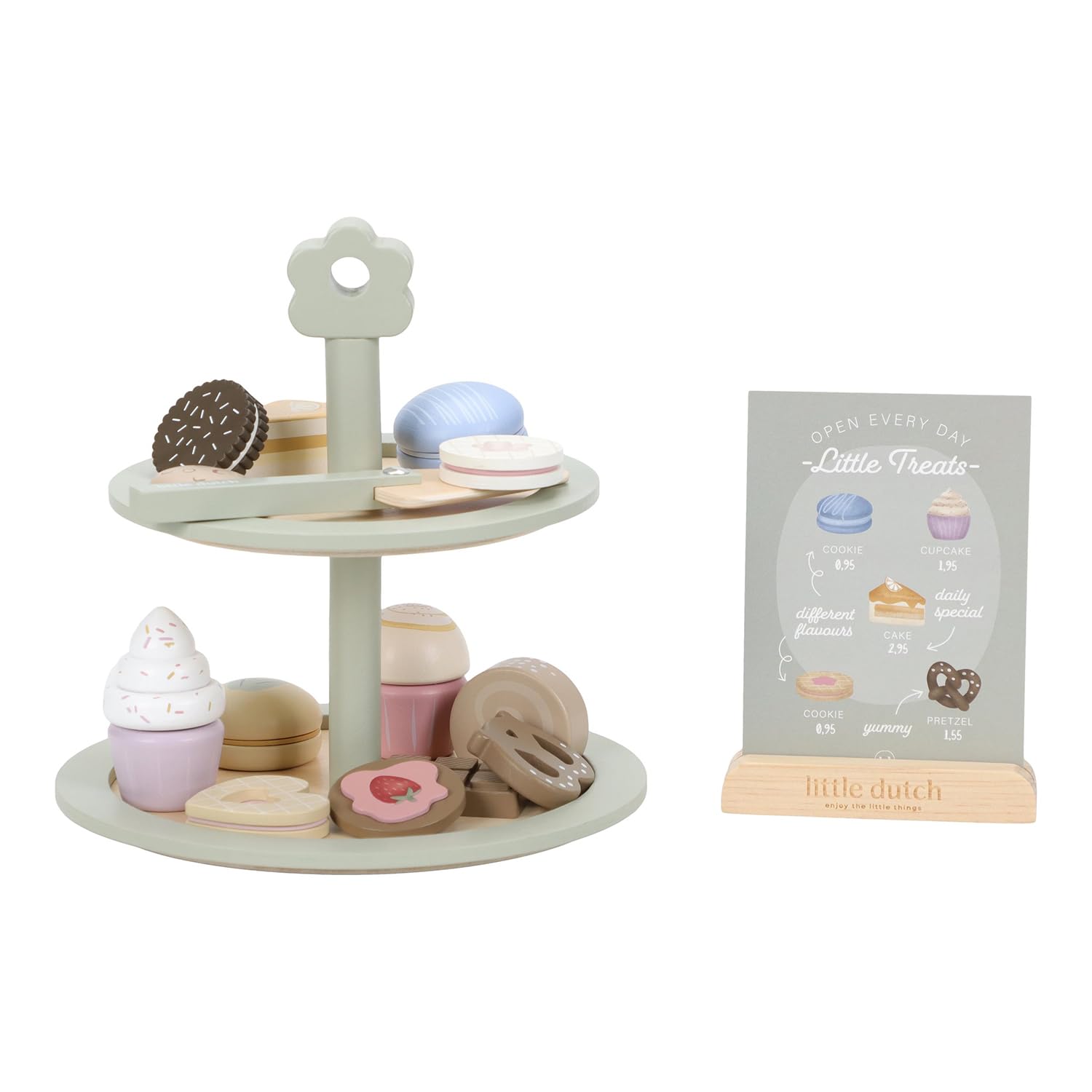 Holz Spieletagere mit Zubehör - Essentials mint