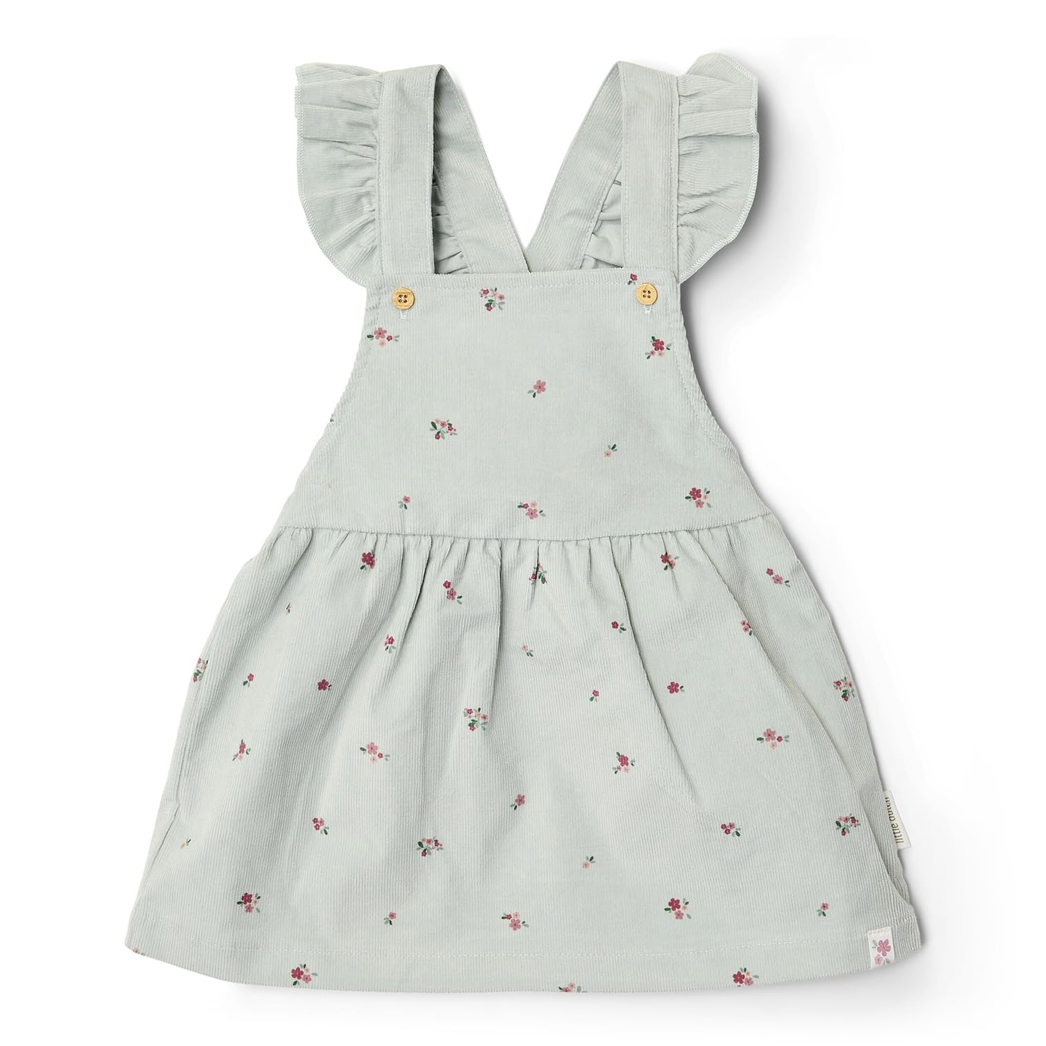 Kleid ärmellos Cord Fairy Green Flower - Fairy Garden grün (Gr. 74)