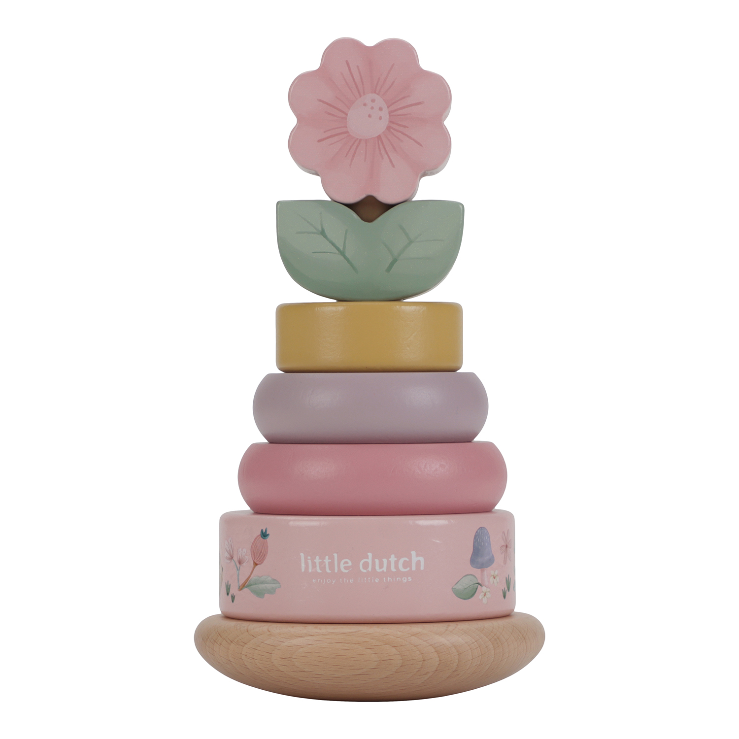 Holz Ring Stapelturm (FSC) - Fairy Garden rosa Holz Ring Stapelturm (FSC) - Fairy Garden rosa