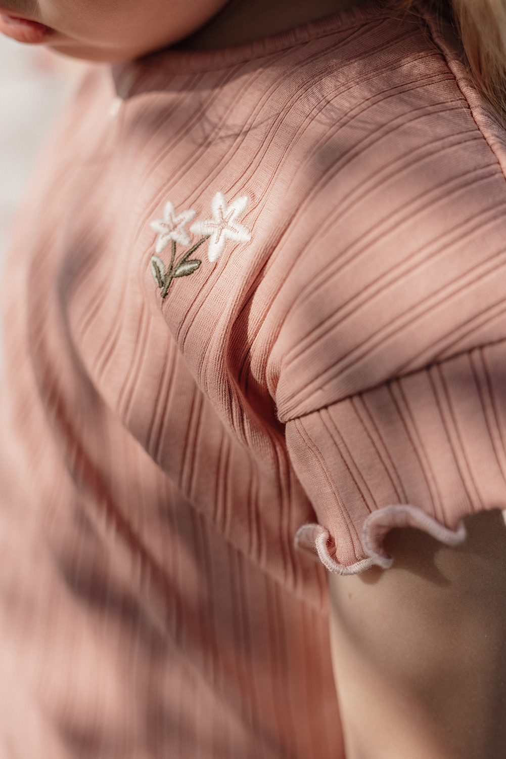 T-Shirt mit Rüschen - Fairy Garden Pink Blush (Gr. 86)