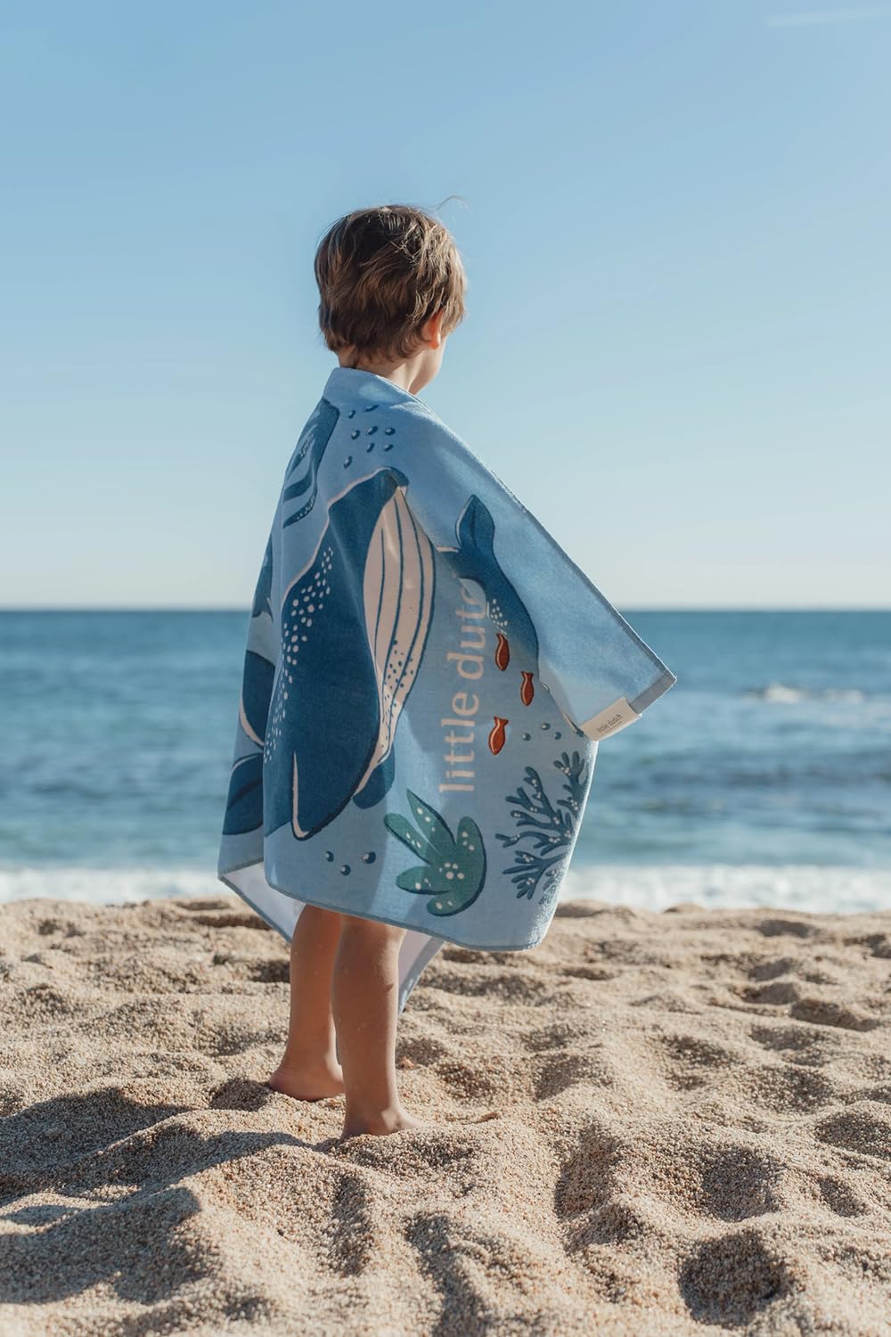 Handtuch / Strandhandtuch - Ocean World blau (60x120 cm)