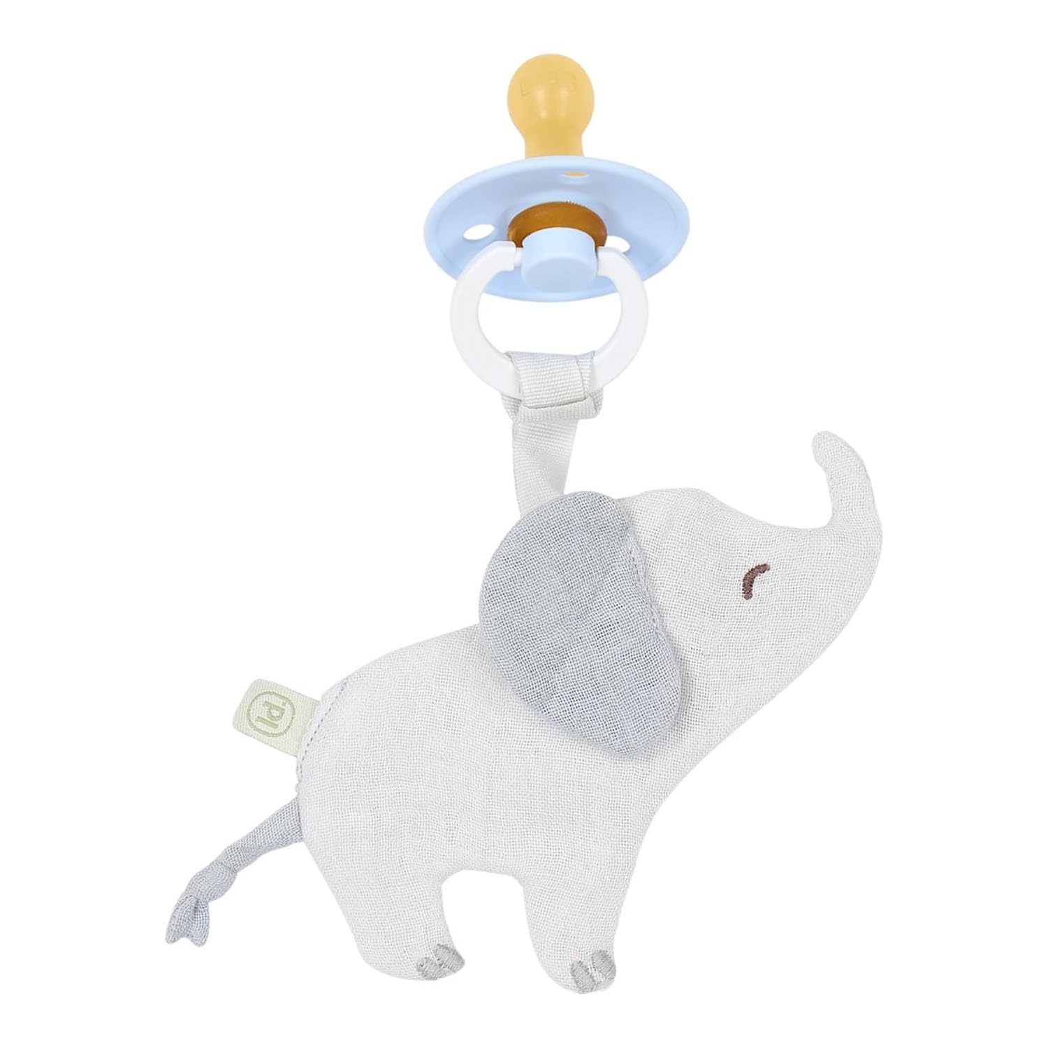 Schnullertuch Elefant - Safari Friends grau