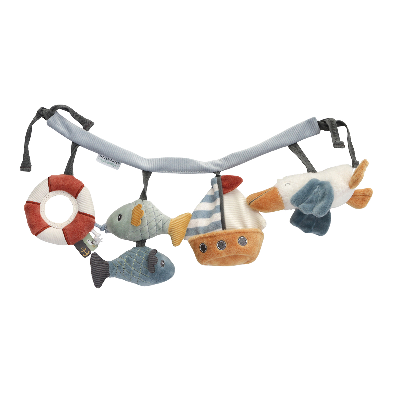 Kinderwagenkette Sailors Bay blau