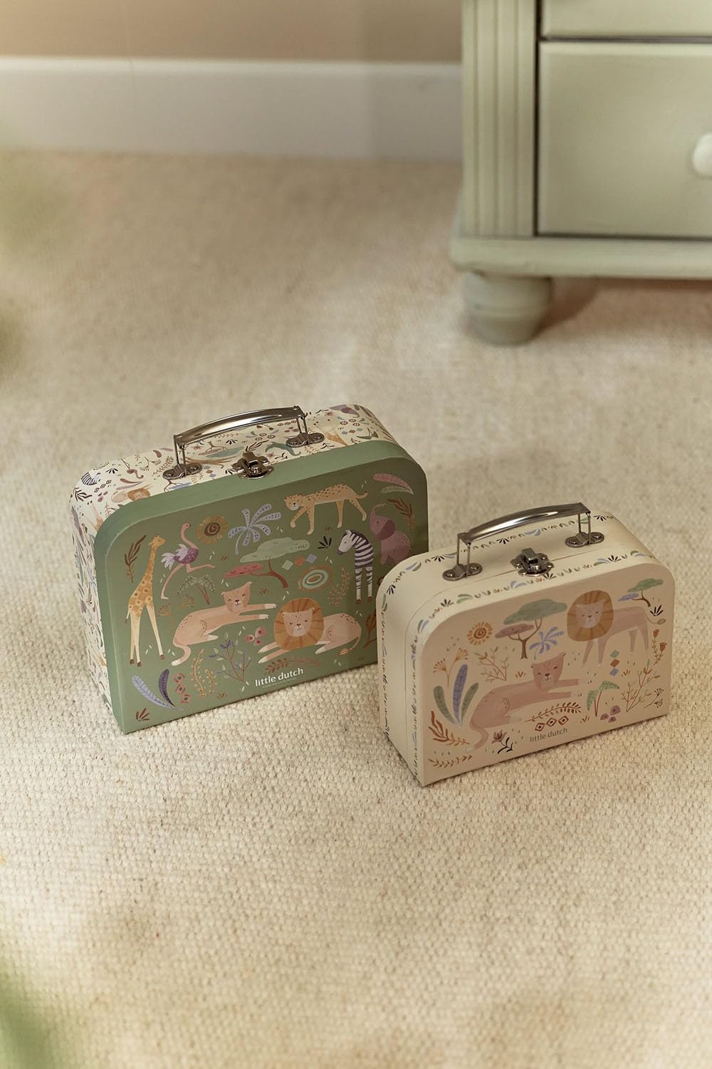 Spielzeugkoffer 2er Set - Safari Friends