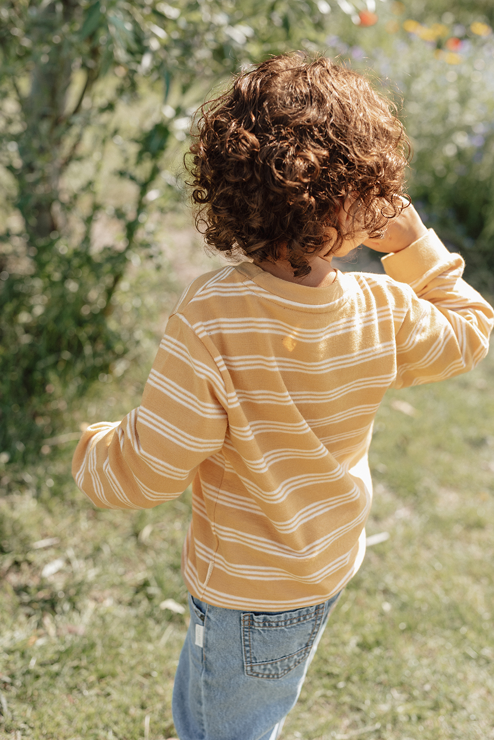 Long Sleeve Shirt / Pullover Yellow Stripe - Forest Friends gelb (Gr. 104)