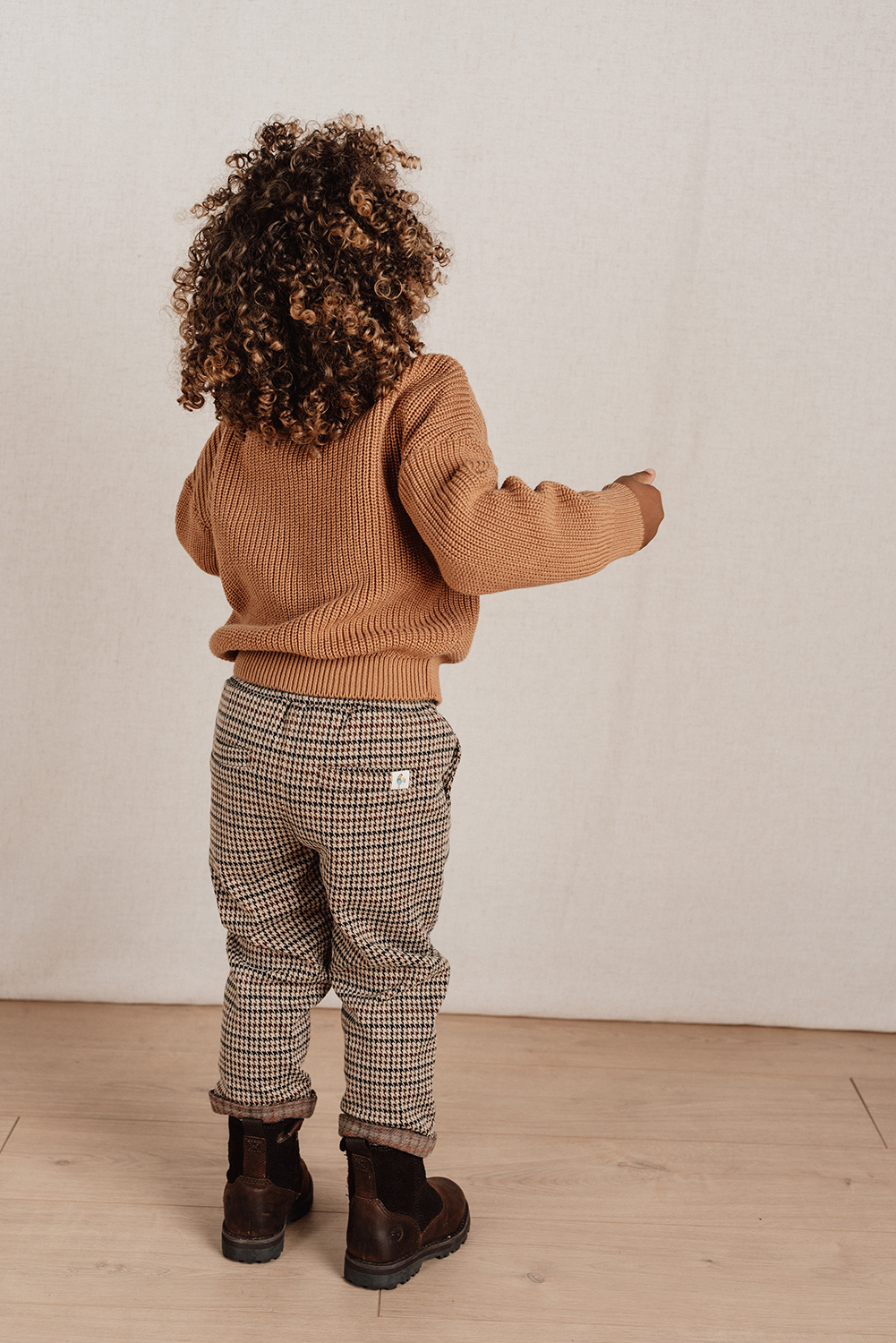 Long Sleeve Shirt / Pullover Strick - Little Farm braun (Gr. 92)