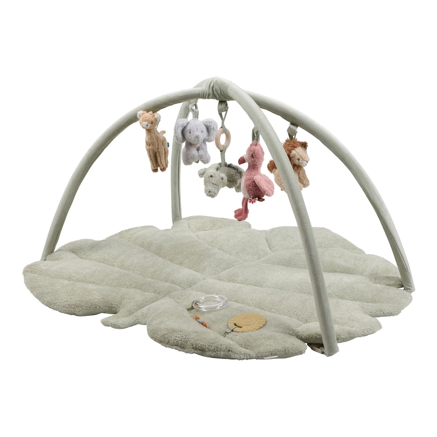 Krabbeldecke mit Spielbogen - Safari Friends grün