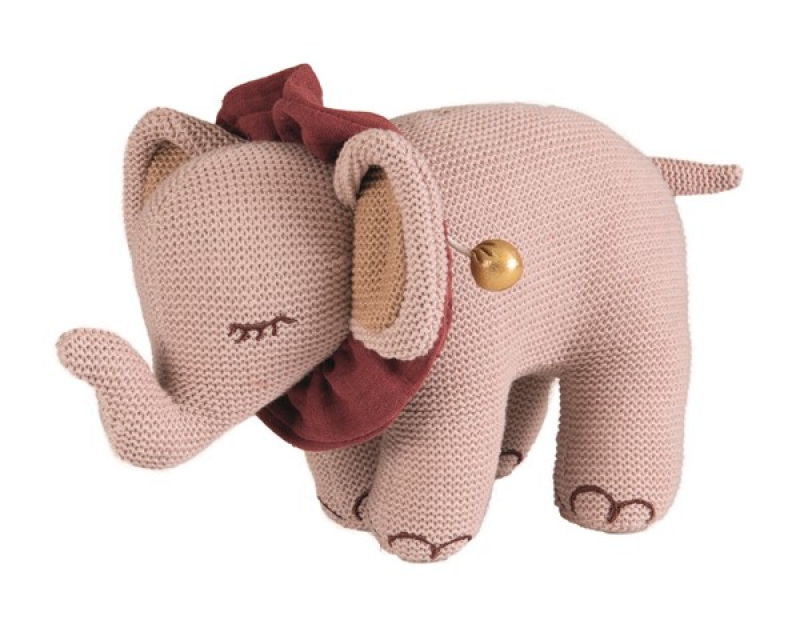 Stoff Spieluhr Elefant Rosalie rosa