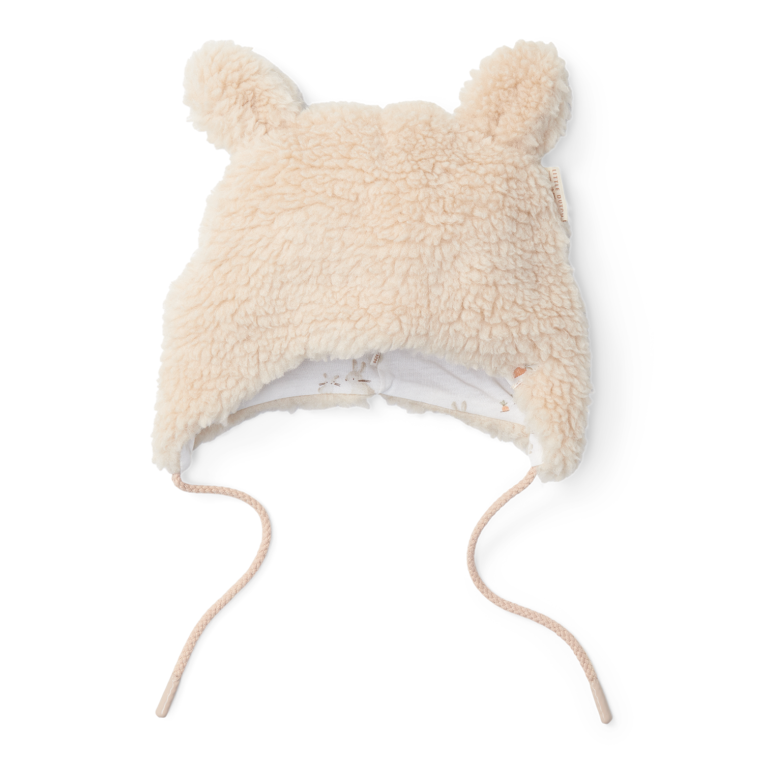 Mütze Bunny Teddyfell Winter beige (Gr. 1 / 0-12 Monate)