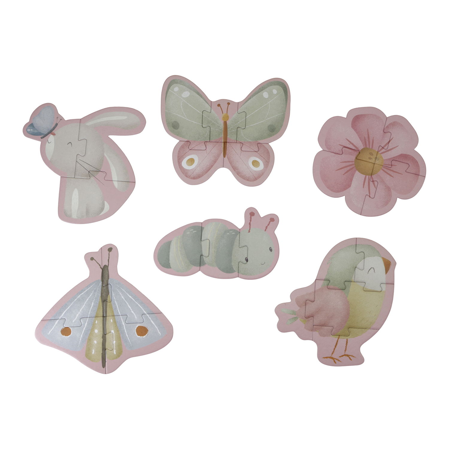 Puzzle 6in1 Flowers & Butterflies