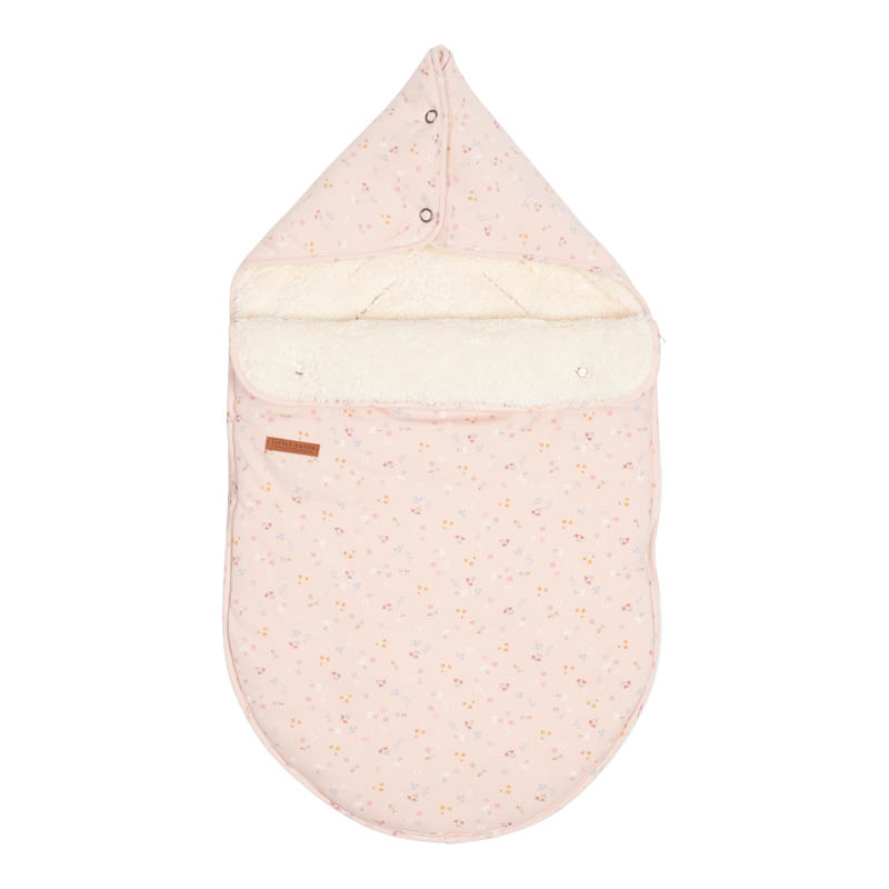Fußsack für Babyschale Little pink Flowers