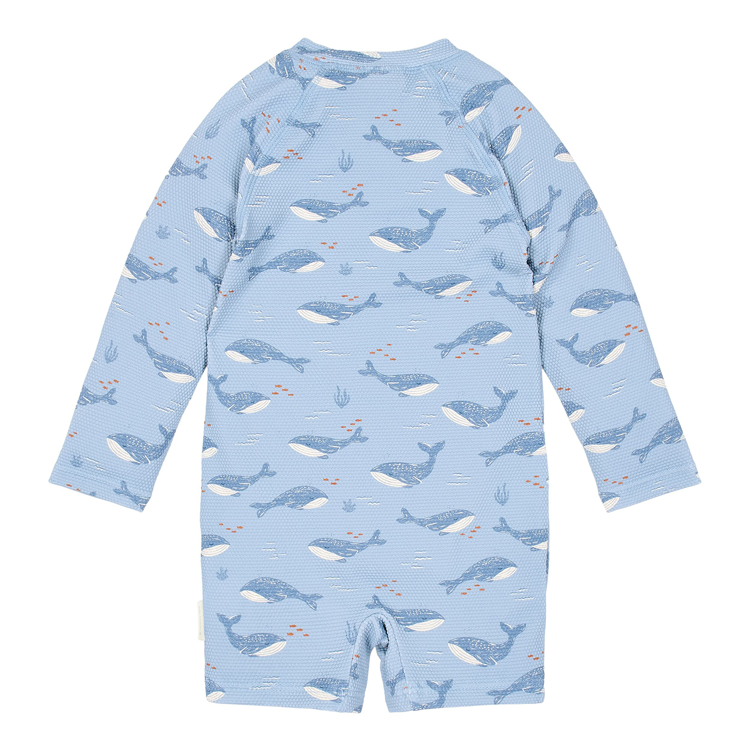 Schwimmanzug langarm Wal - Ocean Splash blau (Gr. 62/68)