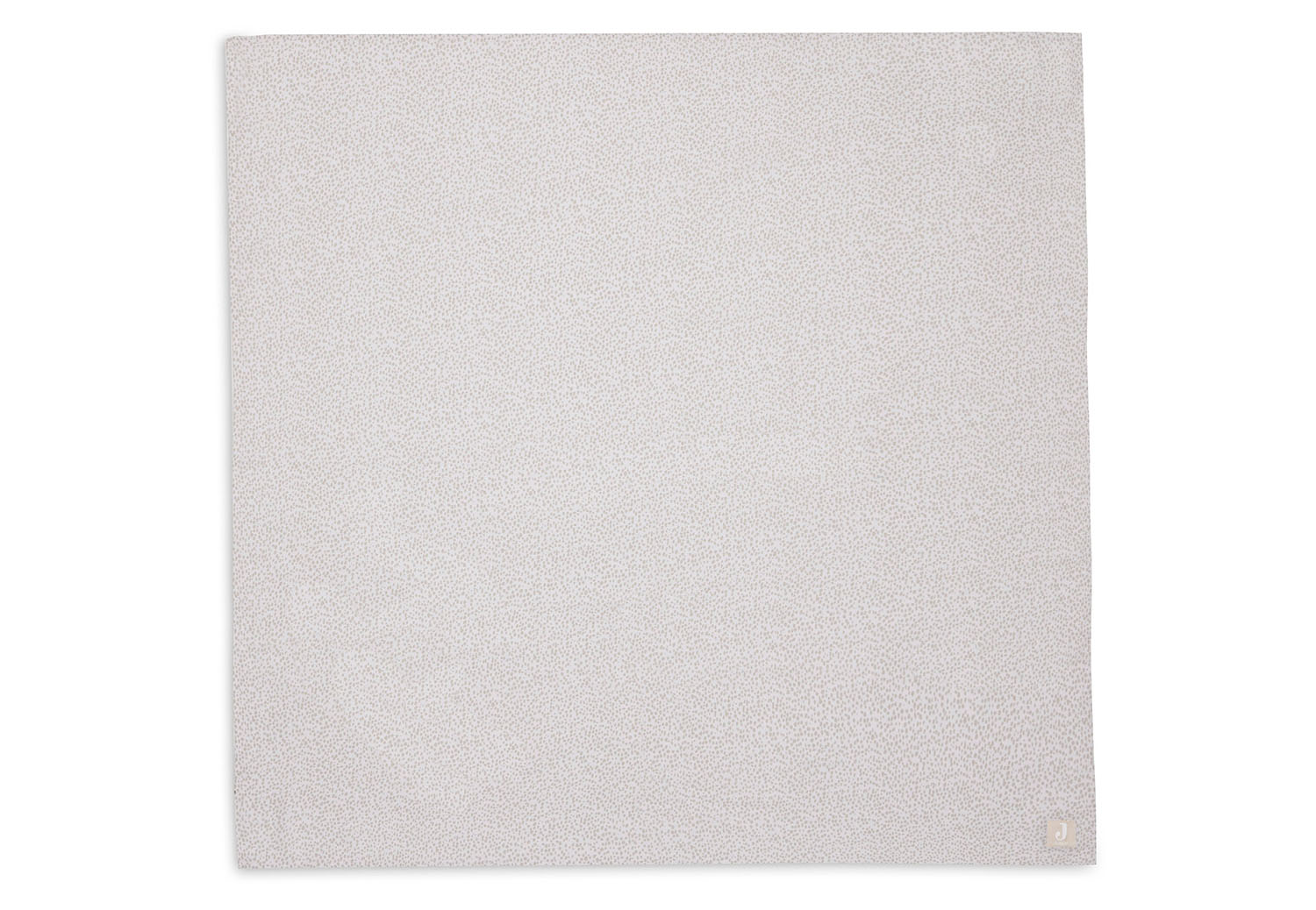 Mulltuch / Swaddle hydrophile Baumwolle Punkte biscuit / weiß (115x115 cm)