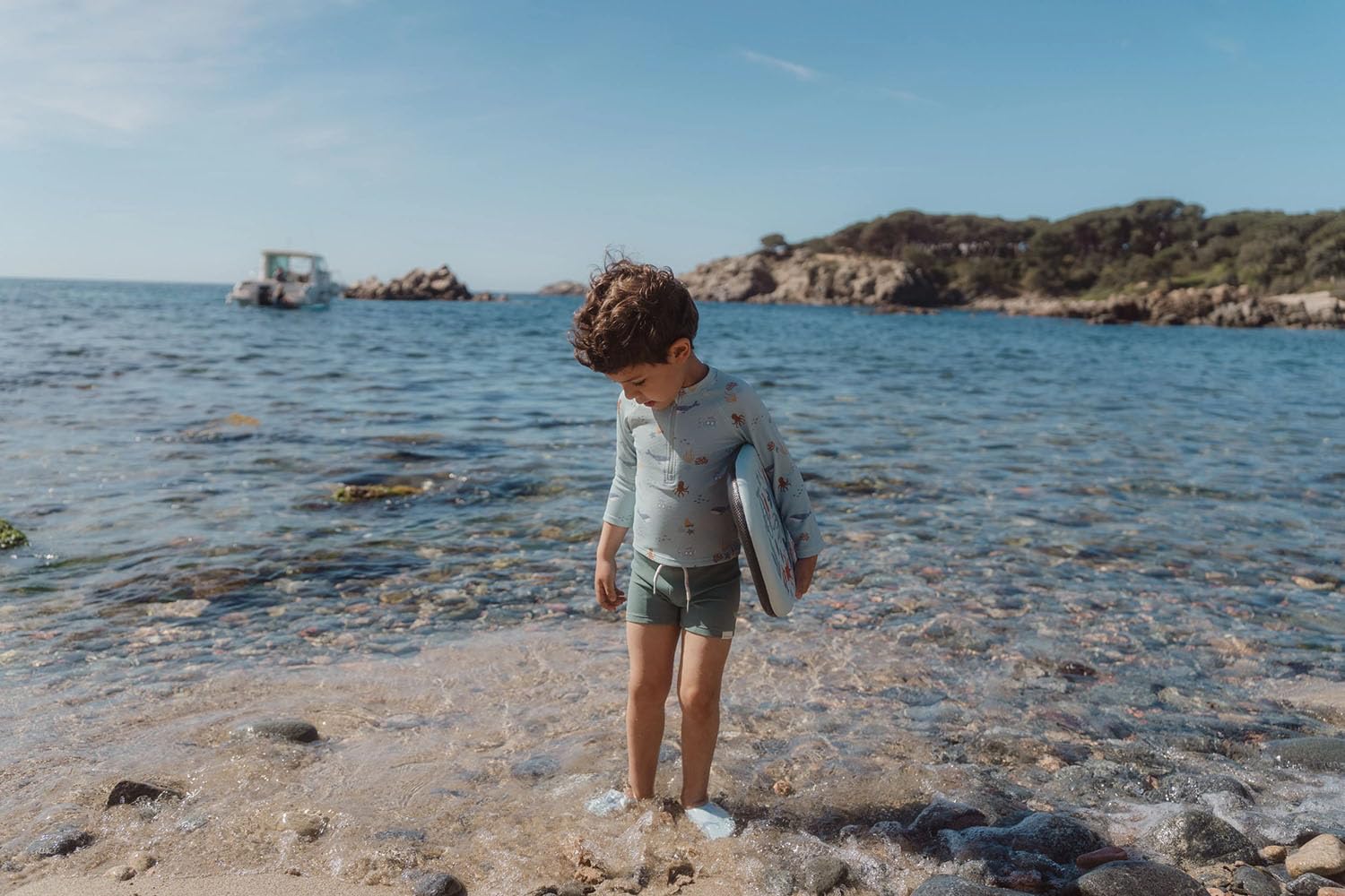 Schwimmbrett / Surfbrett - Ocean World blau