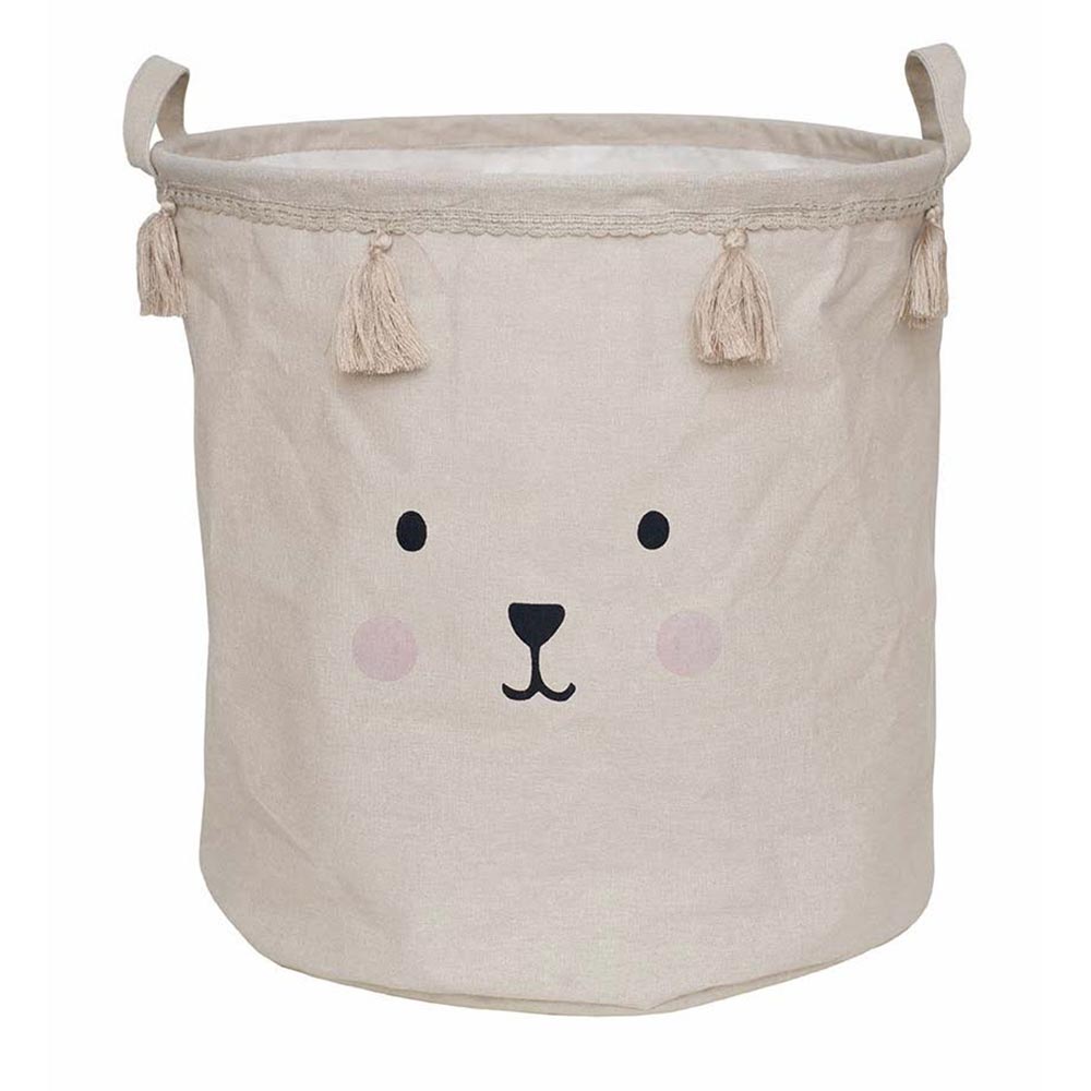 Aufbewahrungskorb Teddy beige (ø 40 cm)