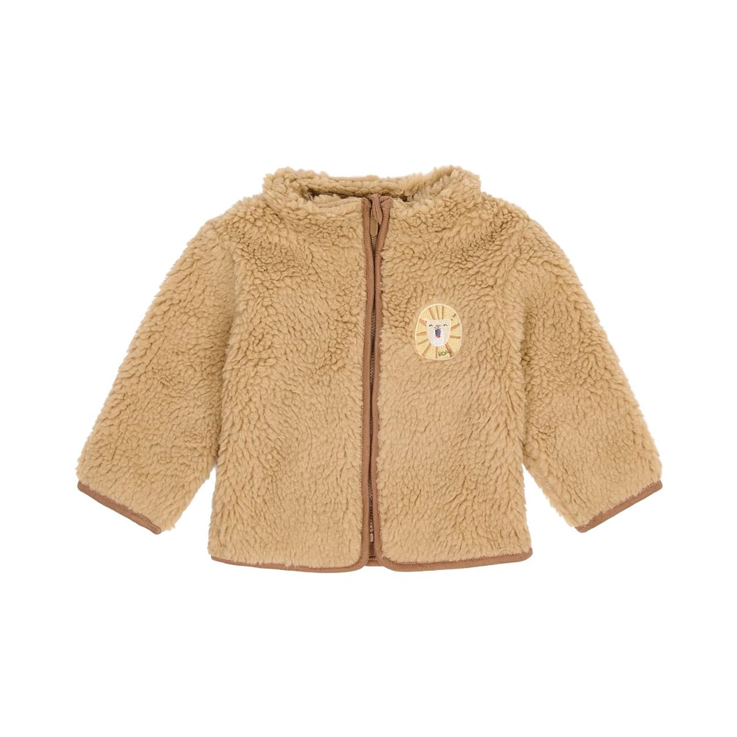 Teddyjacke Warm Taupe - Safari Friends beige (Gr. 86)