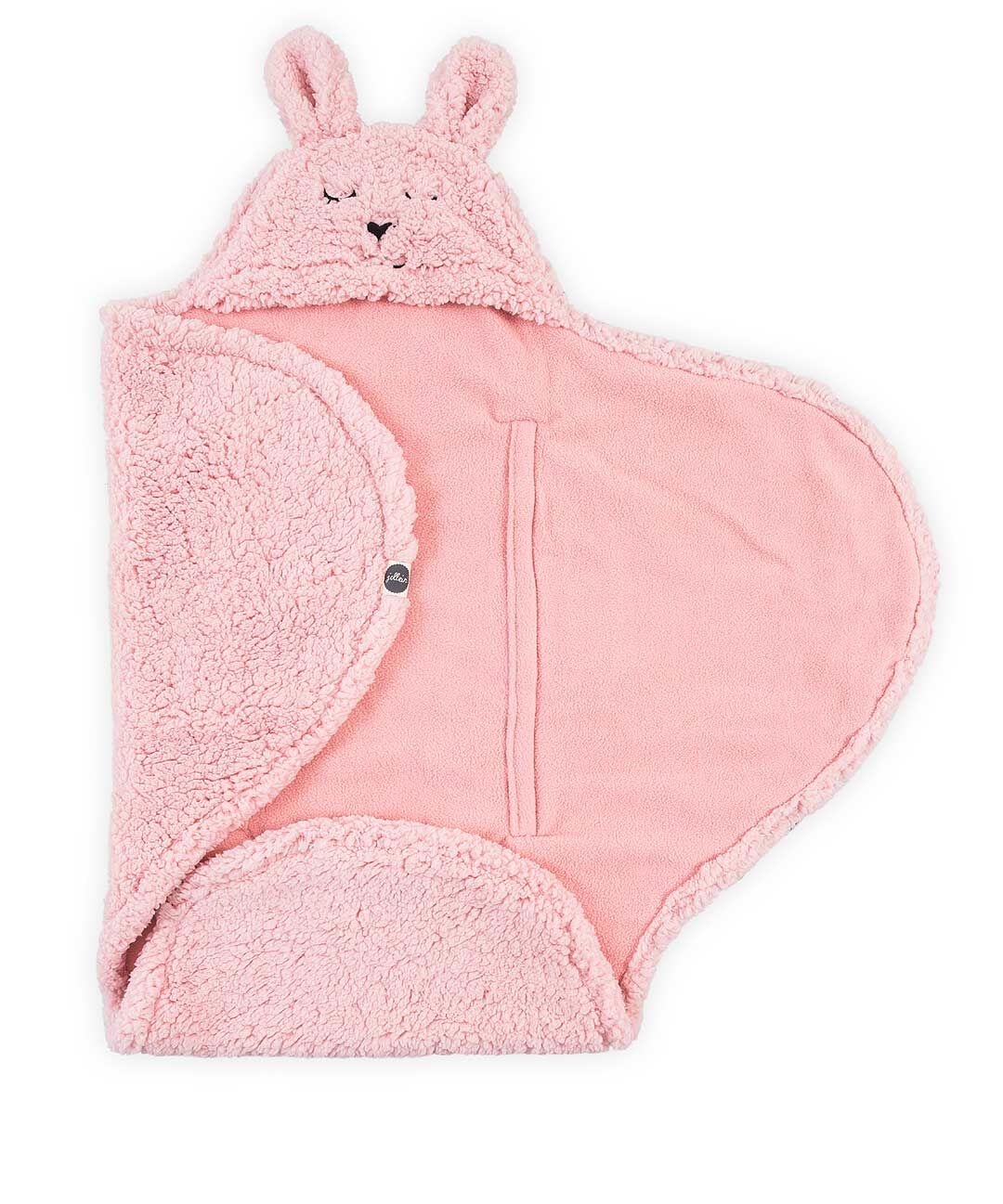 Einschlagdecke Teddy Hase rosa (100x105 cm)