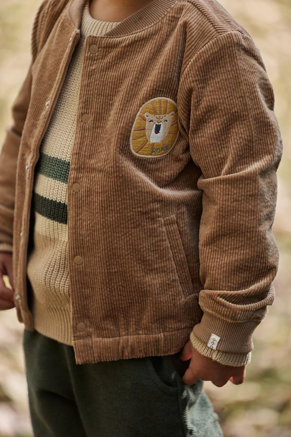 Cordjacke Mudstone - Safari Friends braun (Gr. 98)