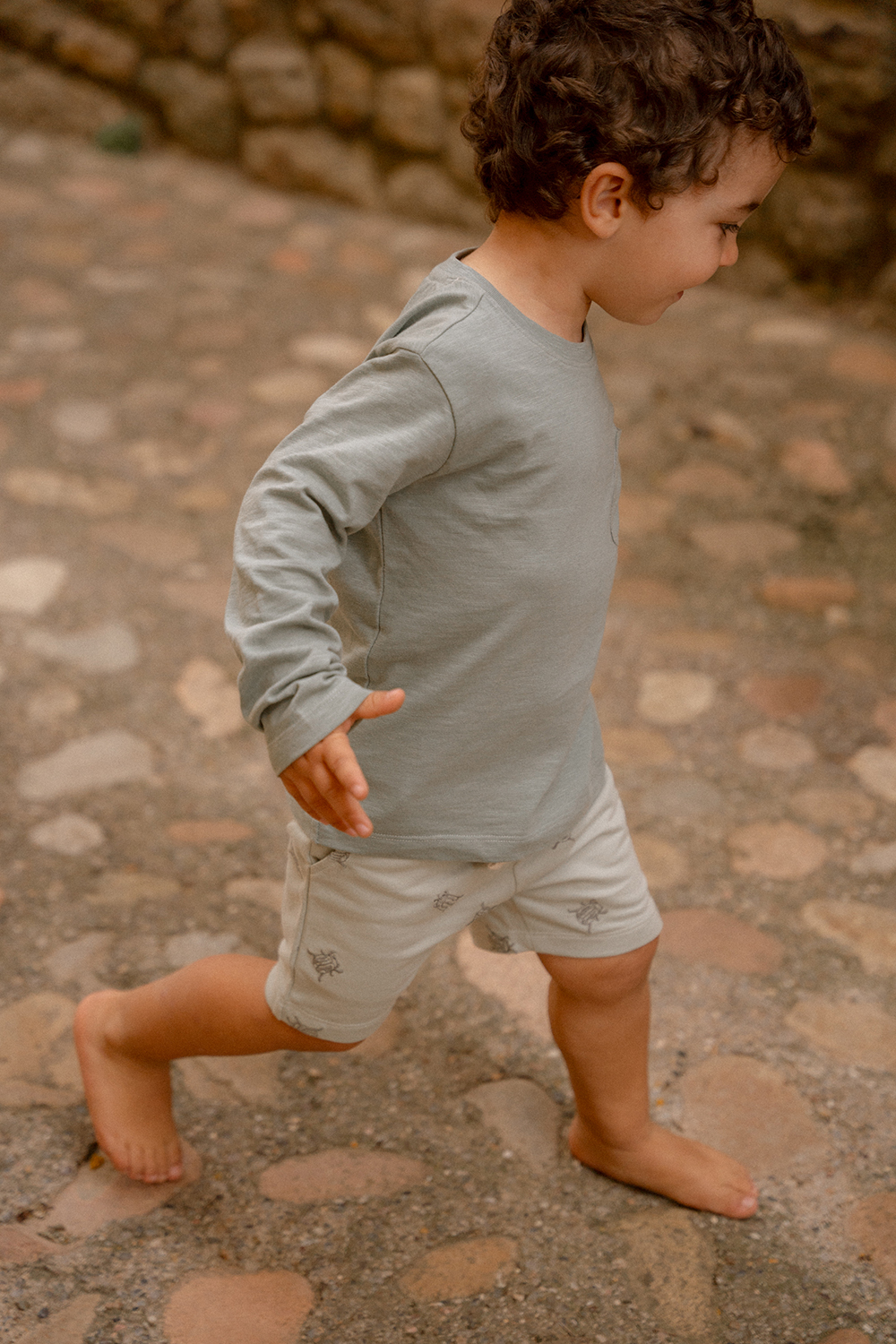 Long Sleeve Shirt / Langarmshirt - Forest Friends grün (Gr. 92)