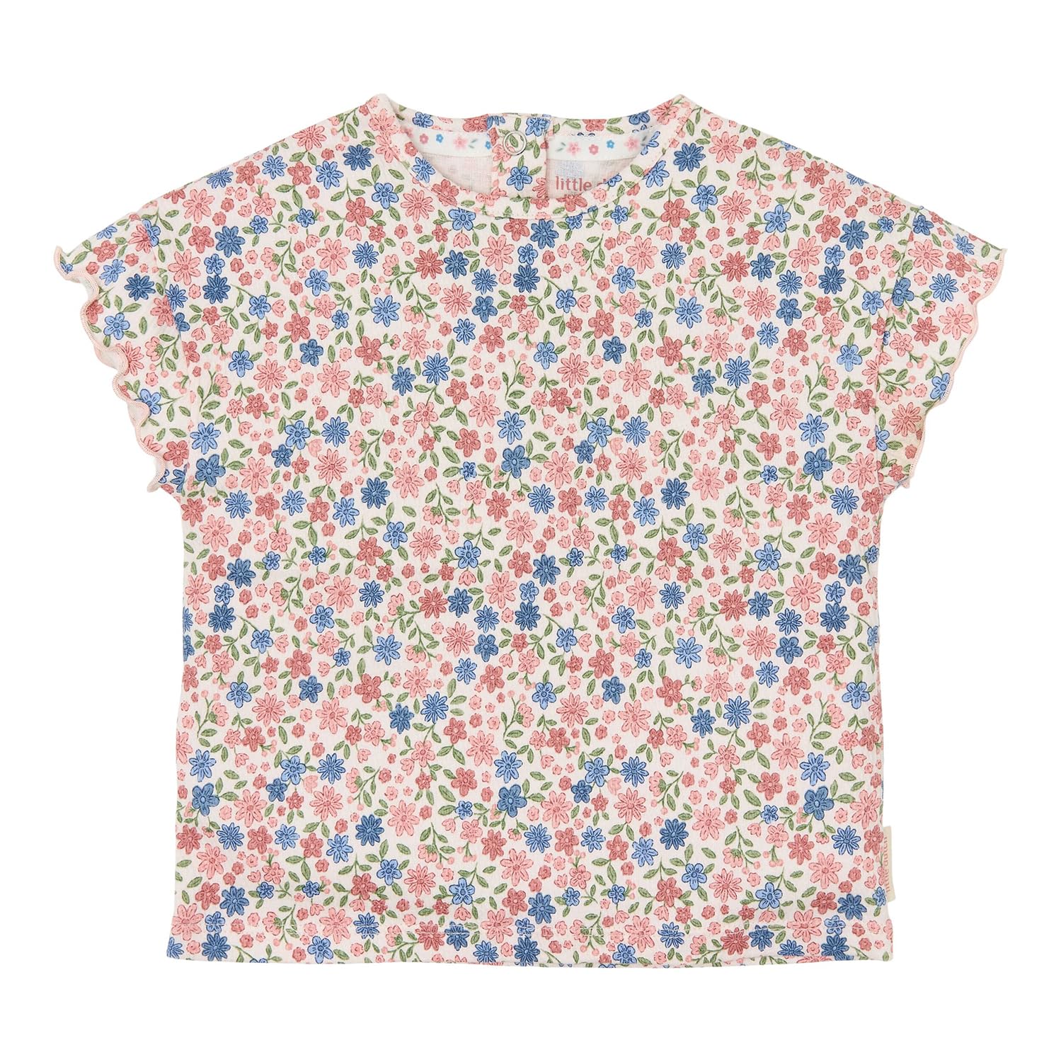 T-Shirt Meadow Flowers - Fairy Garden rosa / blau (Gr. 74)