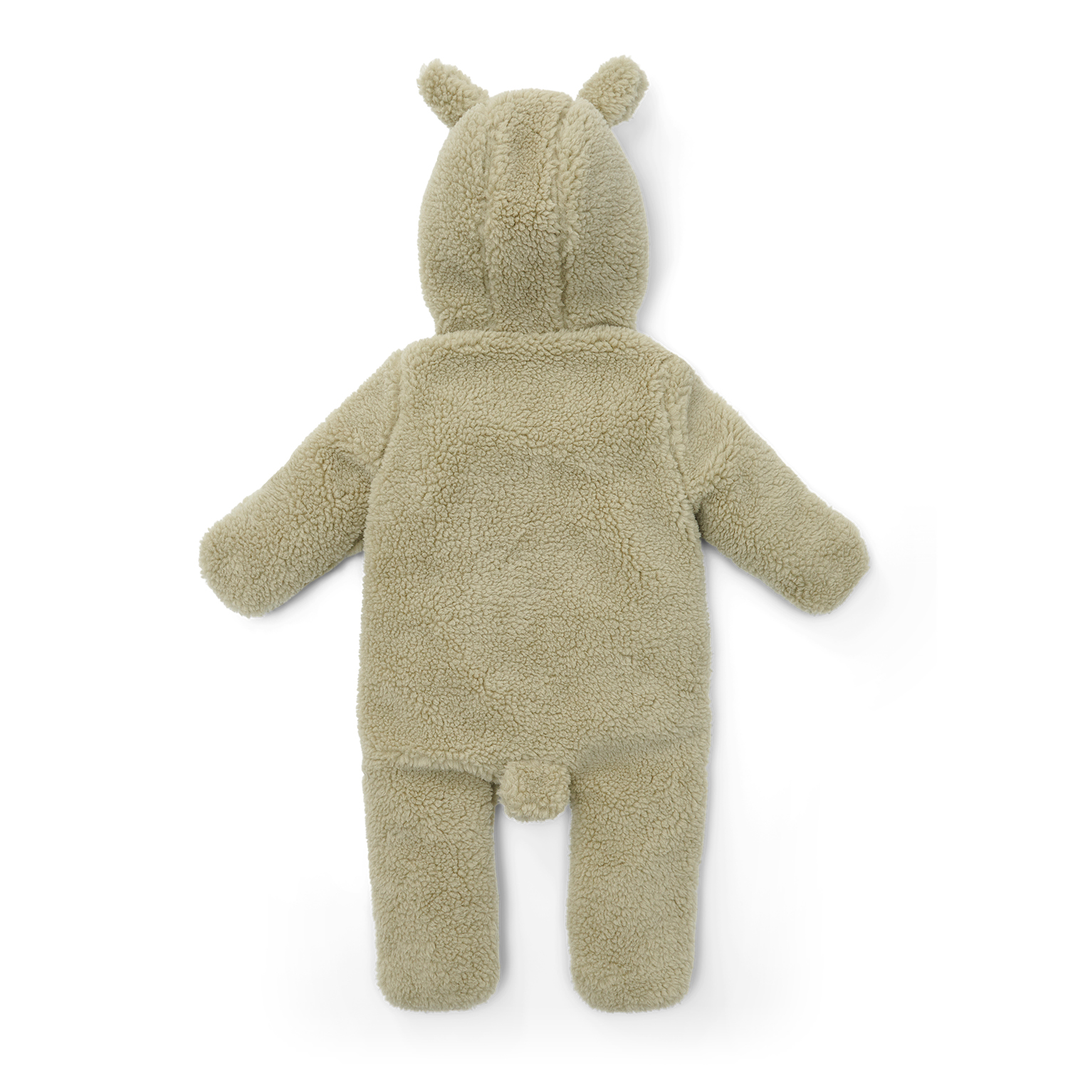 Overall / Strampler Teddyfell - Newborn Winter soft green (Gr. 62/68)