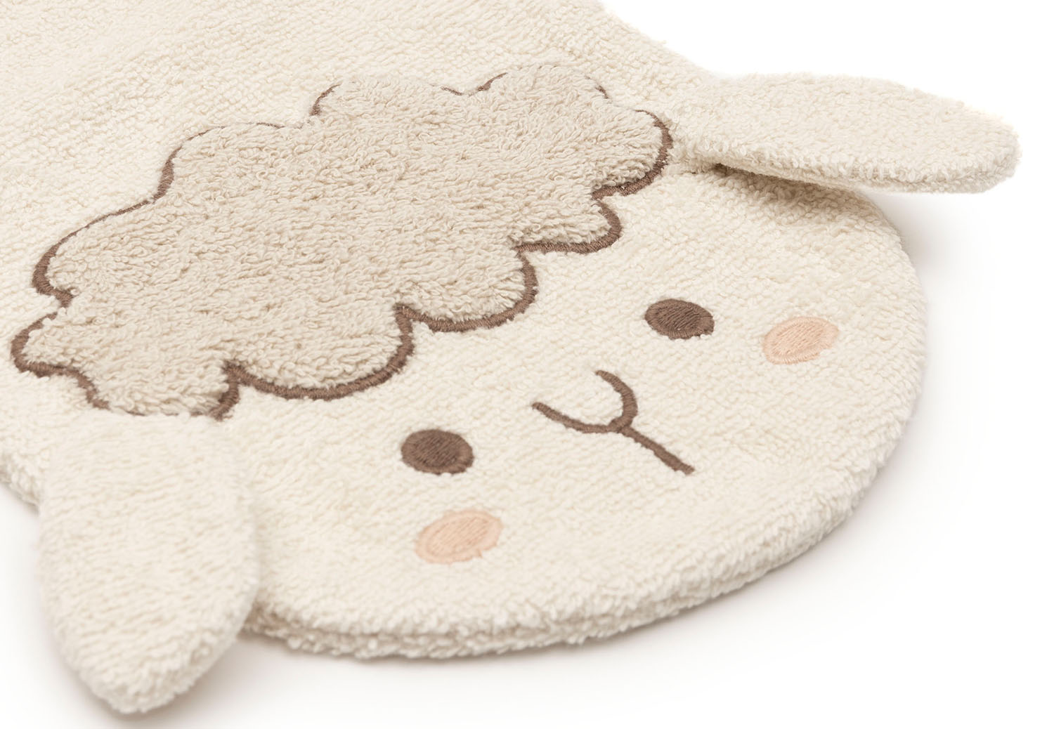 Waschlappen / Waschhandschuh Frottee Schaf - Sheep Sonny weiß
