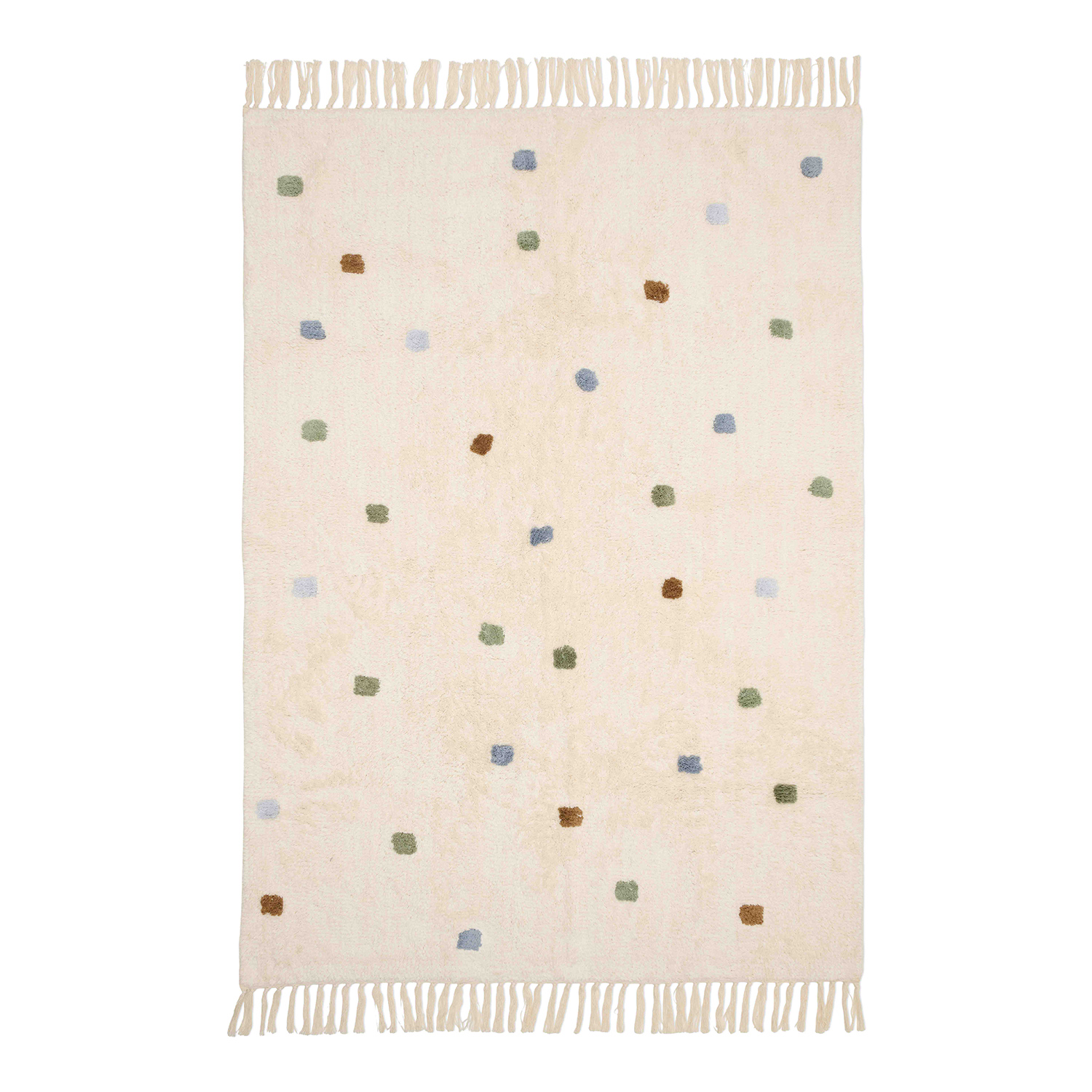 Teppich mit Punkten - Essentials blau (120x170 cm)