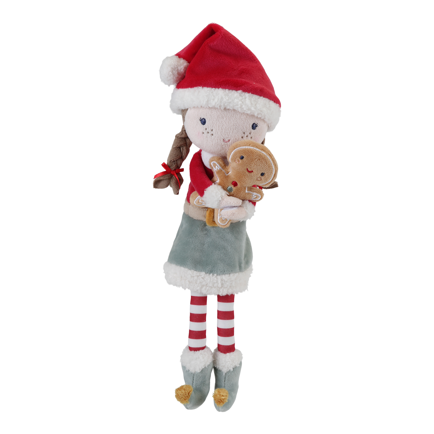 Stoffpuppe Rosa - Weihnachten (35 cm) Stoffpuppe Rosa - Weihnachten (35 cm)