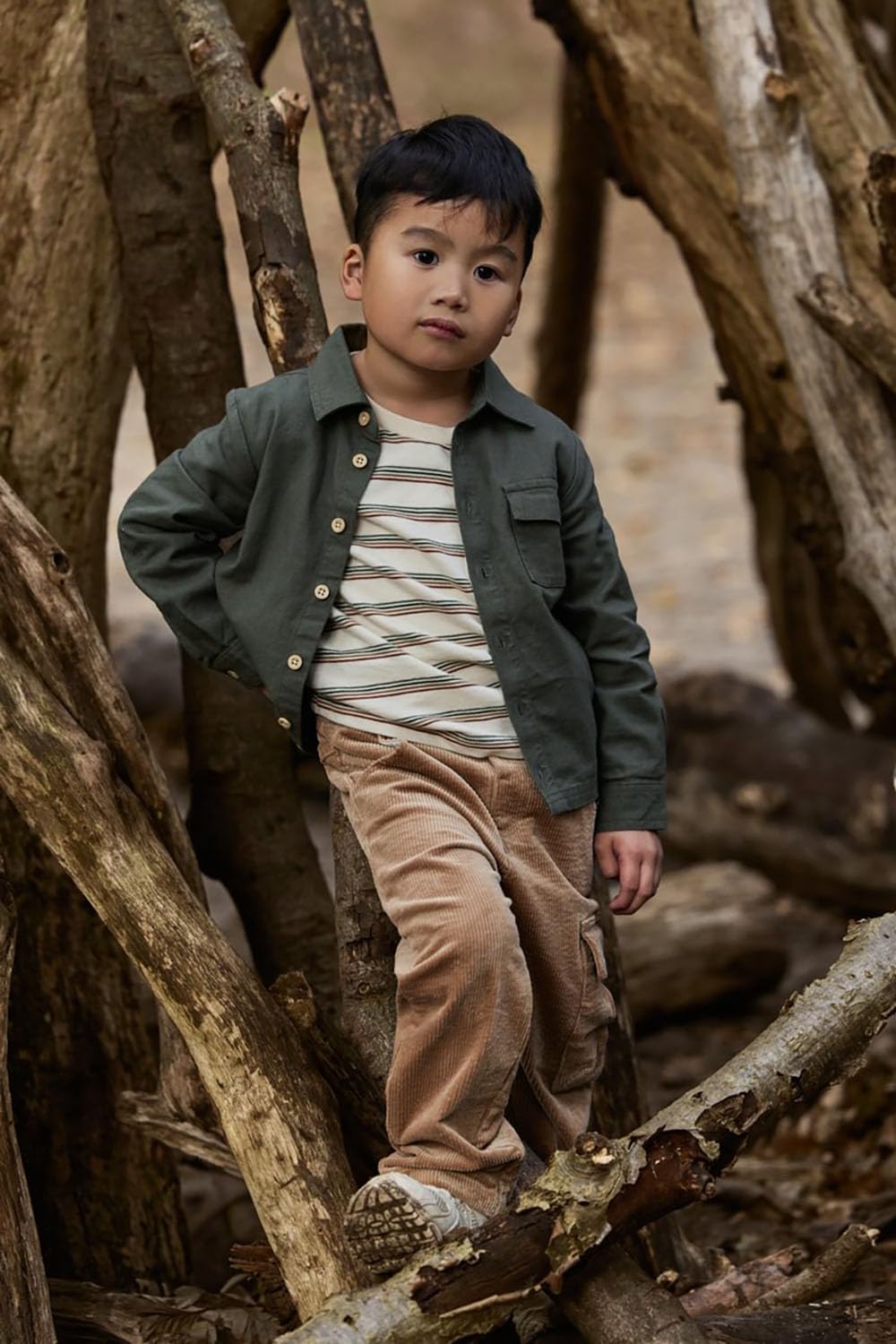 Hose / Cordhose Mudstone - Safari Friends braun (Gr. 92)
