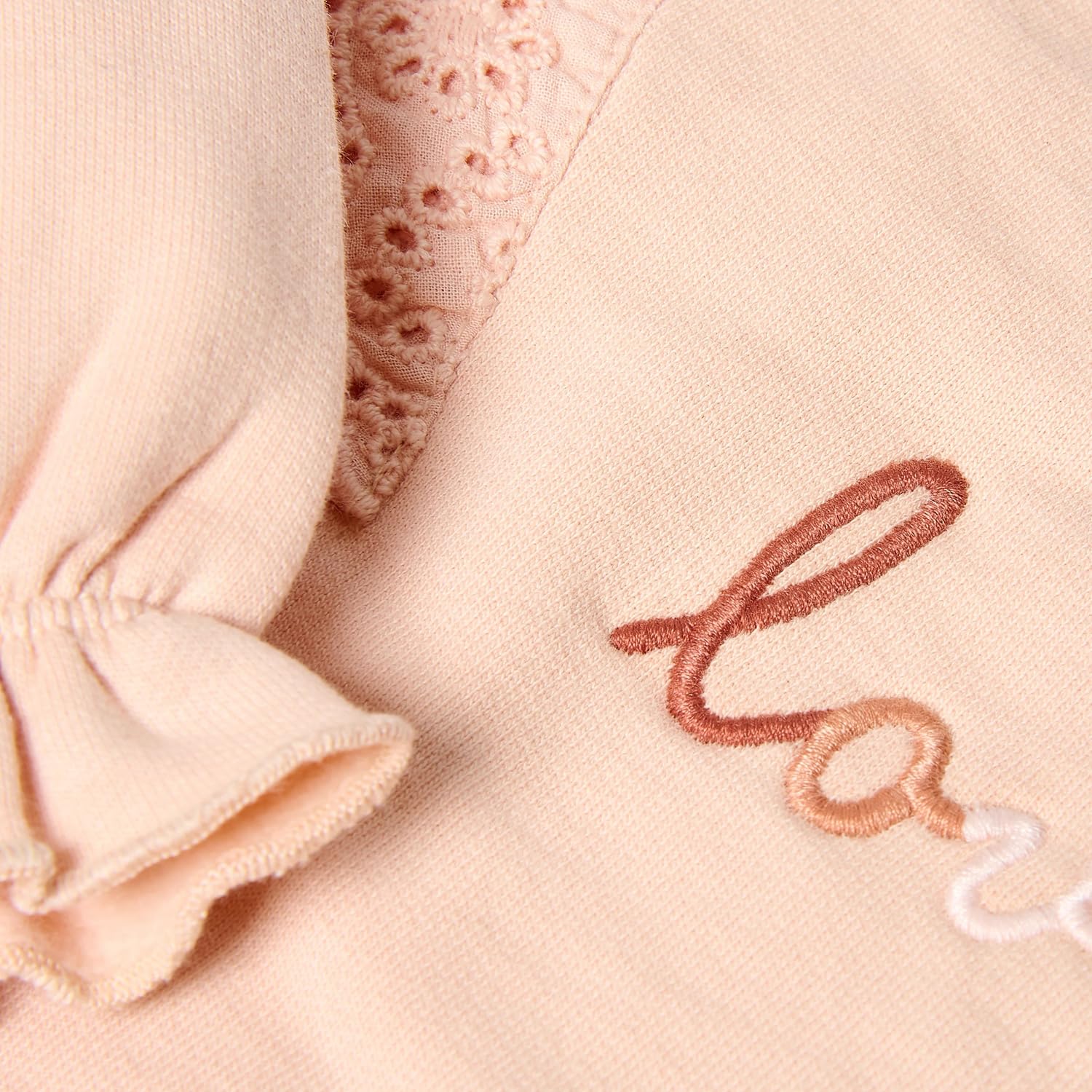 Long Sleeve Shirt / Pullover mit Rüschen - Safari Friends rosa (Gr. 74)
