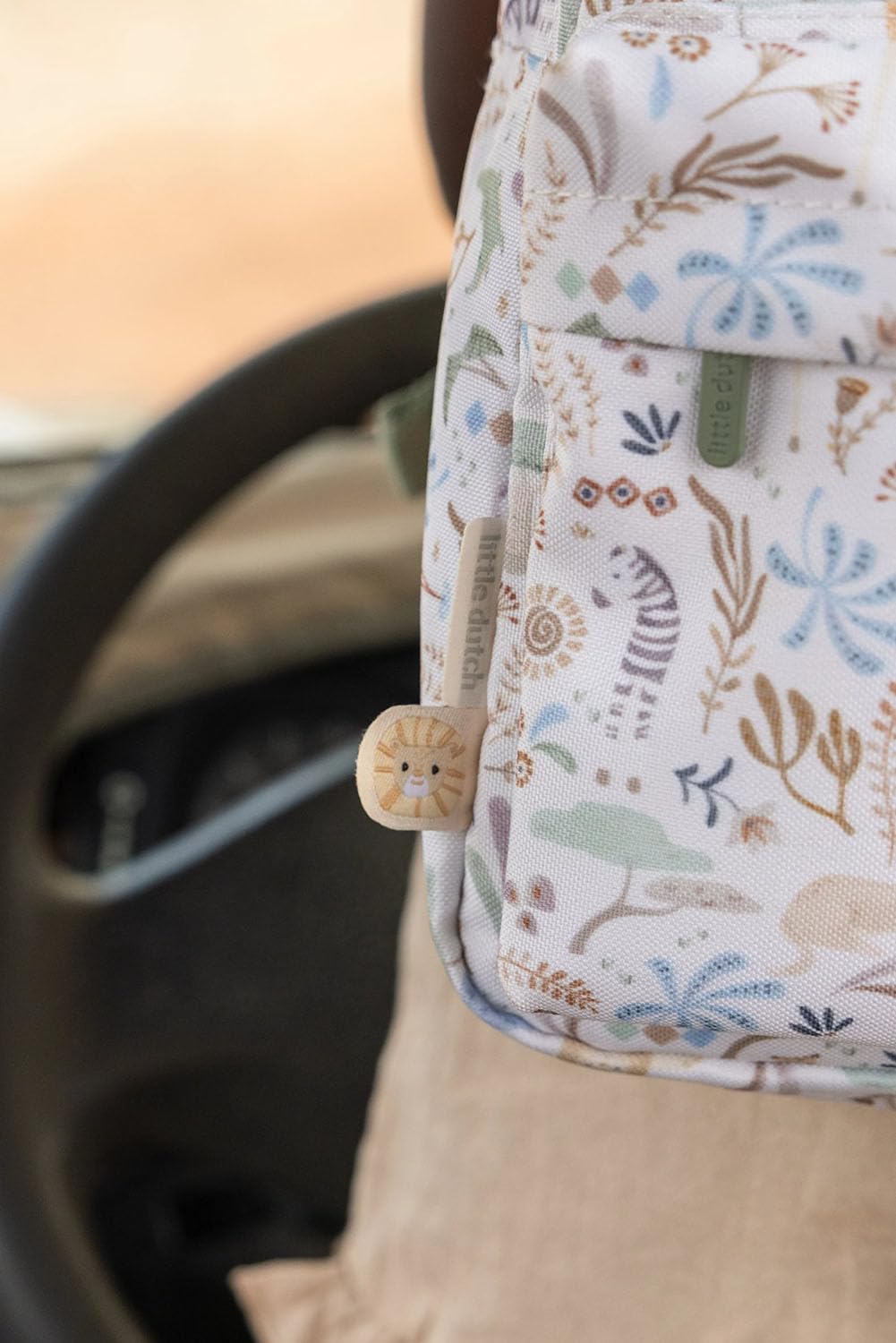 Kinderrucksack Tiere - Safari Friends weiß / grün