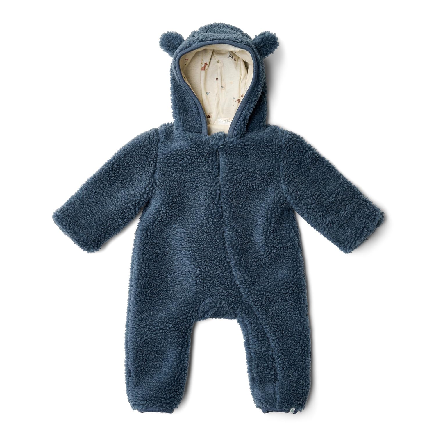 Overall / Strampler Teddyfell Stone Blue - Newborn Naturals blau (Gr. 50/56)