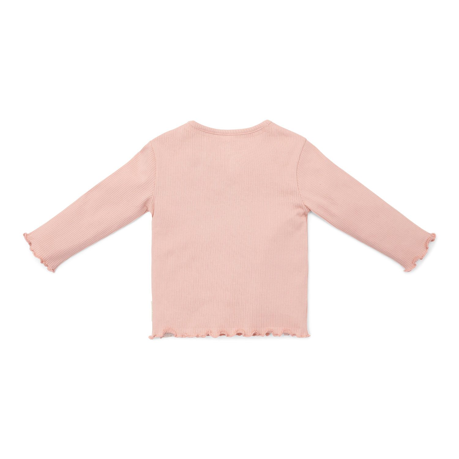 Long Sleeve Shirt / Langarmshirt Rippe - Little Farm soft rose (Gr. 98)