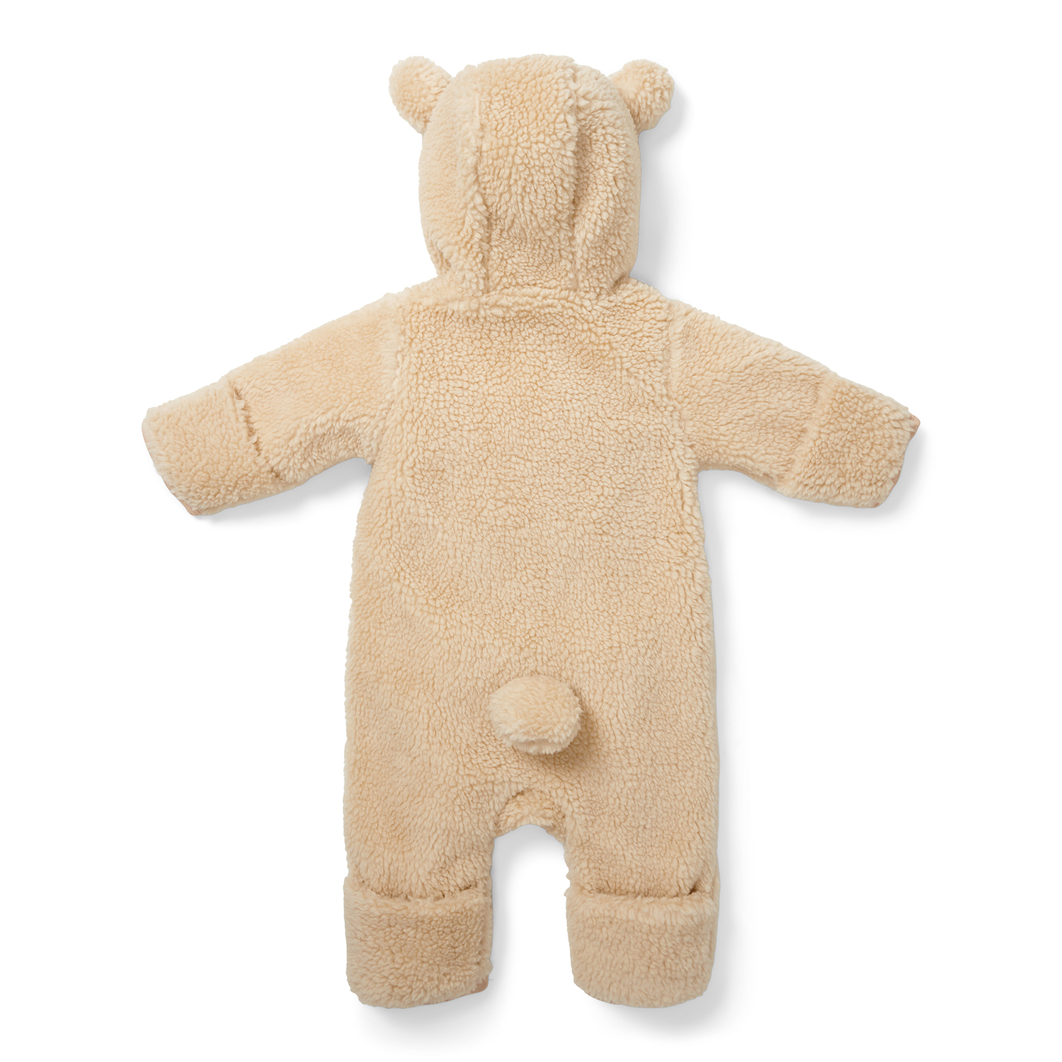 Overall / Strampler Teddyfell - Newborn Winter sand (Gr. 74/80)