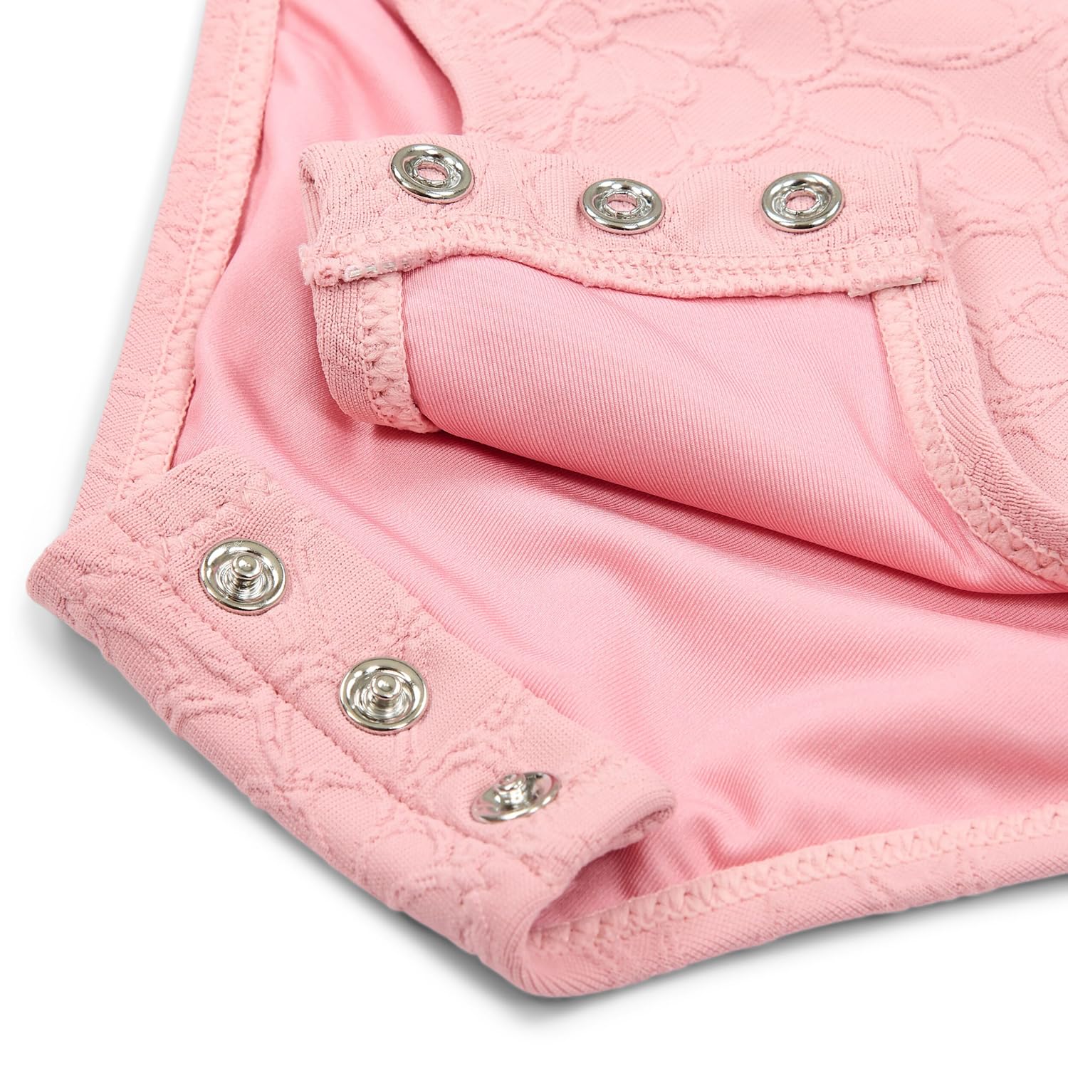 Badeanzug mit Rüschen ärmellos - Dreamy Pink Rose rosa (Gr. 62/68)