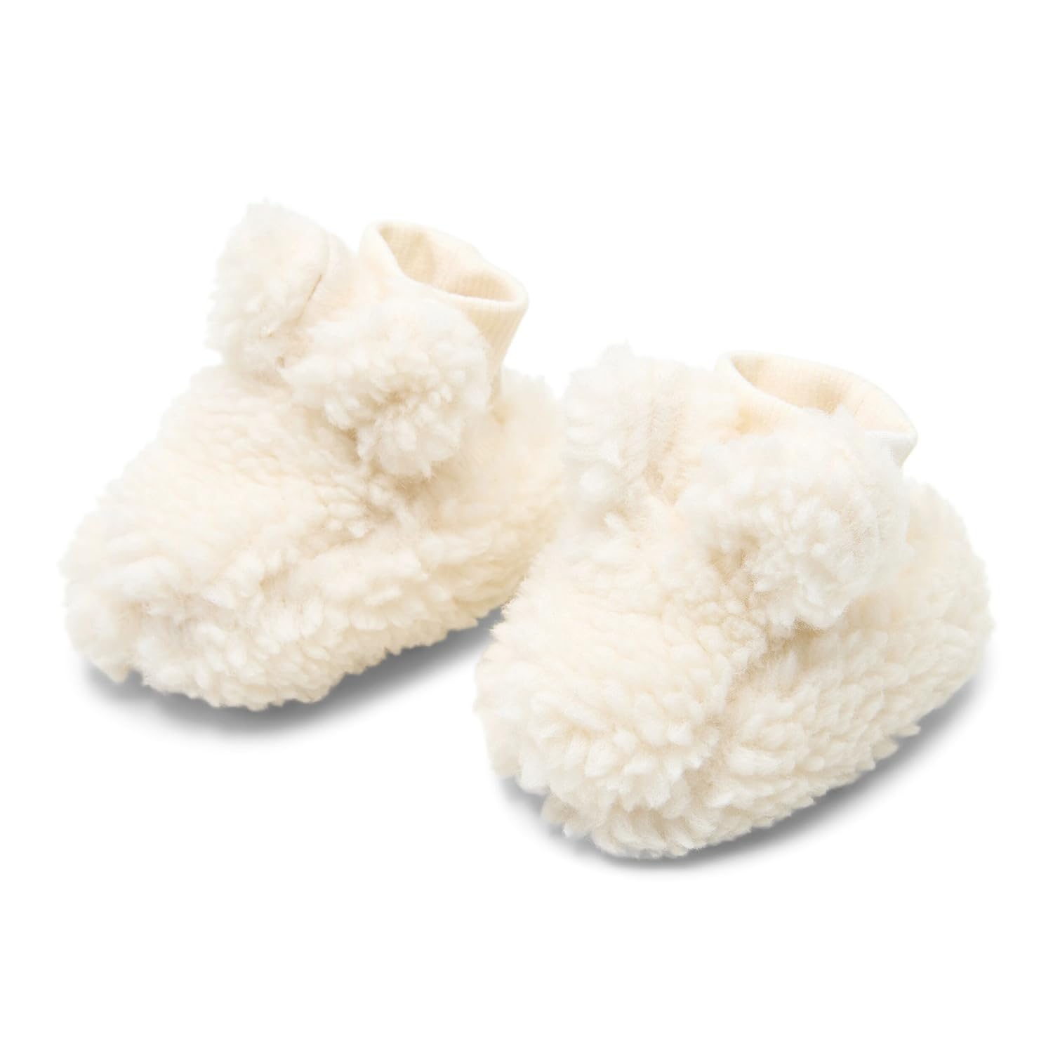 Babyschuhe Teddyfell Off White - Newborn Naturals weiß (Gr. 0-3 Monate)