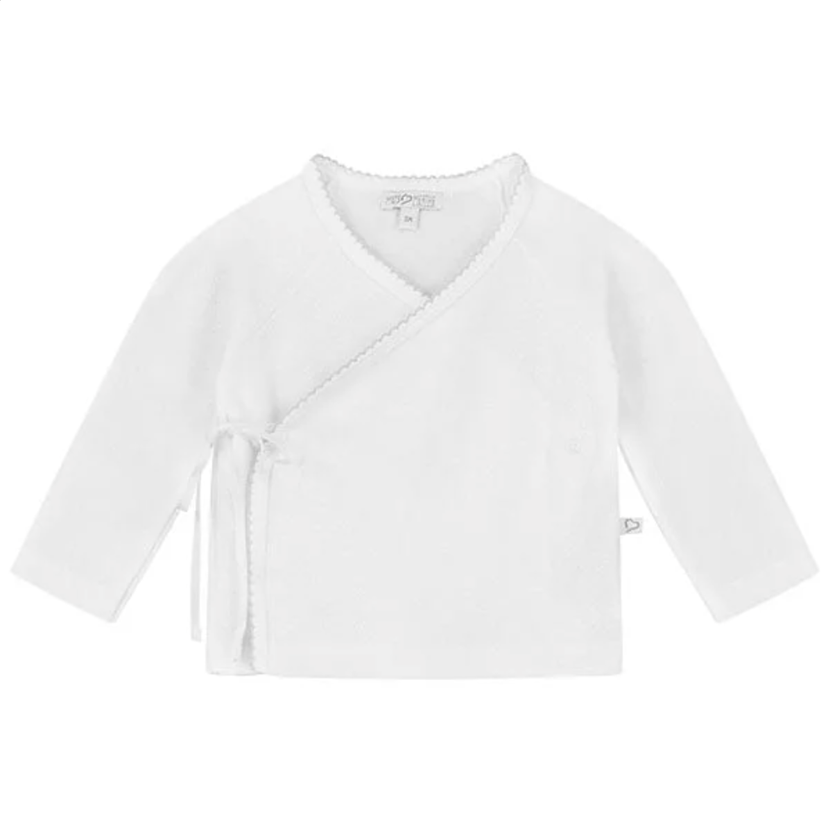 Long Sleeve Shirt / Langarmshirt / Wickelshirt weiß (Gr. 62/68)