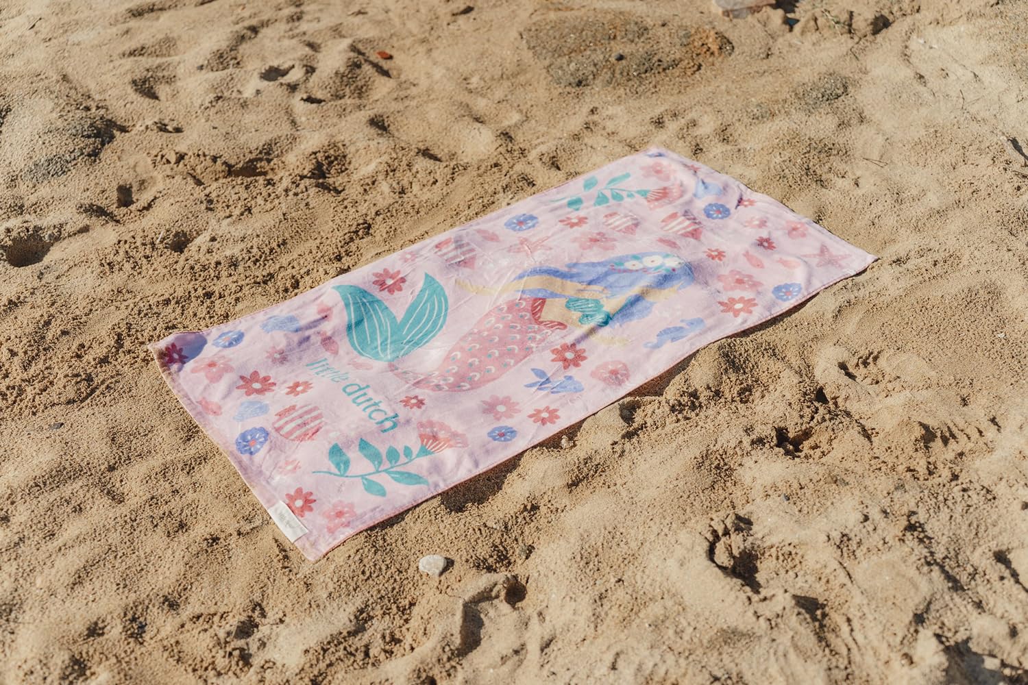 Handtuch / Strandhandtuch - Dreamy Mermaid rosa (60x120 cm)