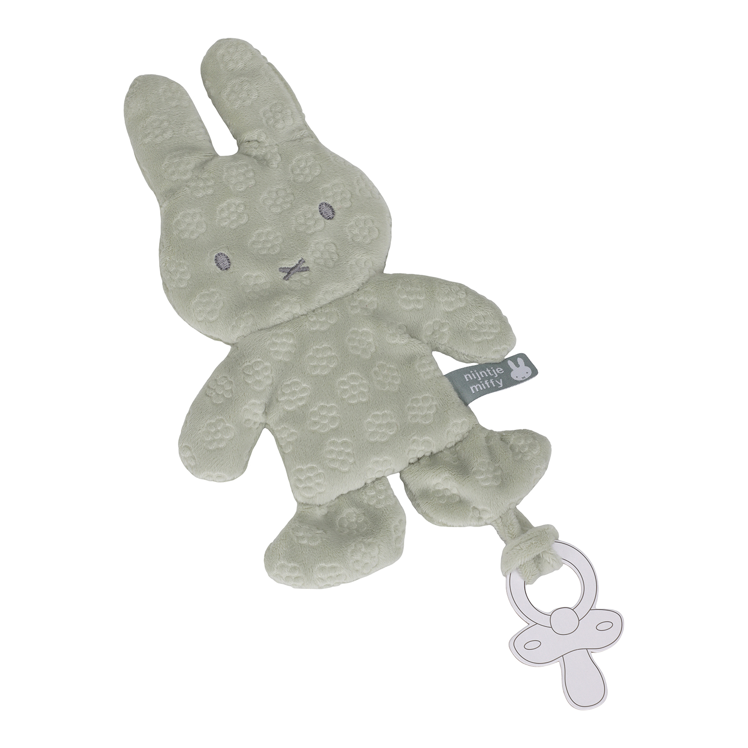 Kuscheltuch Schnullertuch Miffy - Green Flower Kuscheltuch Schnullertuch Miffy - Green Flower