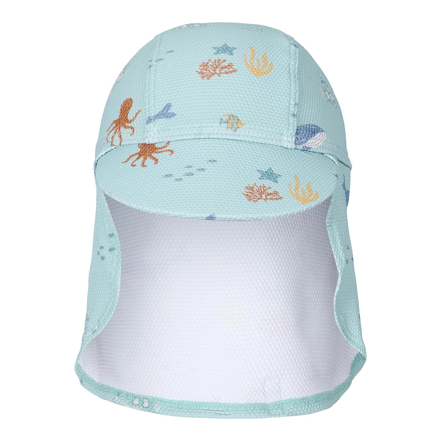 Sonnenhut mit Nackenschutz - Ocean Friends grün (Gr. 0-12 Monate)
