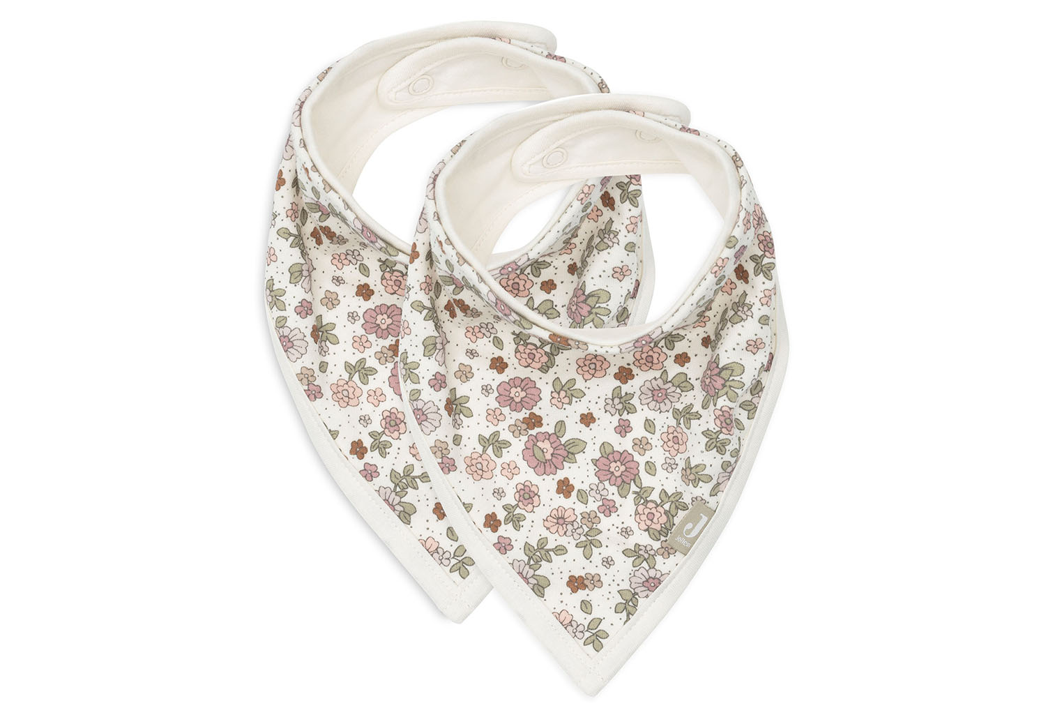Bandana Lätzchen Halstuch 2er Set Retro Flowers Bandana Lätzchen Halstuch 2er Set Retro Flowers
