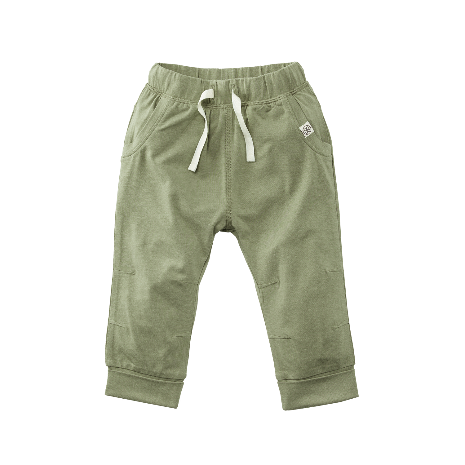 Hose / Jogginghose mit UV-Schutz (UPF 50+) - olive (Gr. 12-18 Monate)