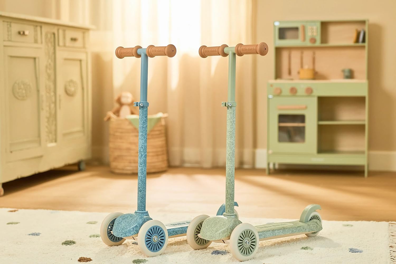Kinderroller / Tretroller - Safari Dreams blau