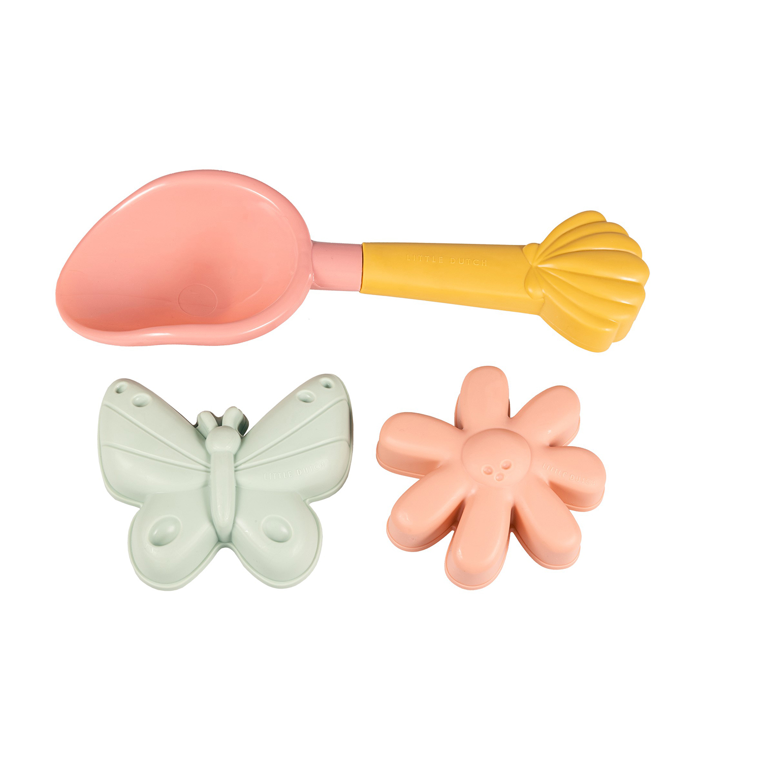 Sandspielzeug Set 3-teilig Flowers & Butterflies rosa